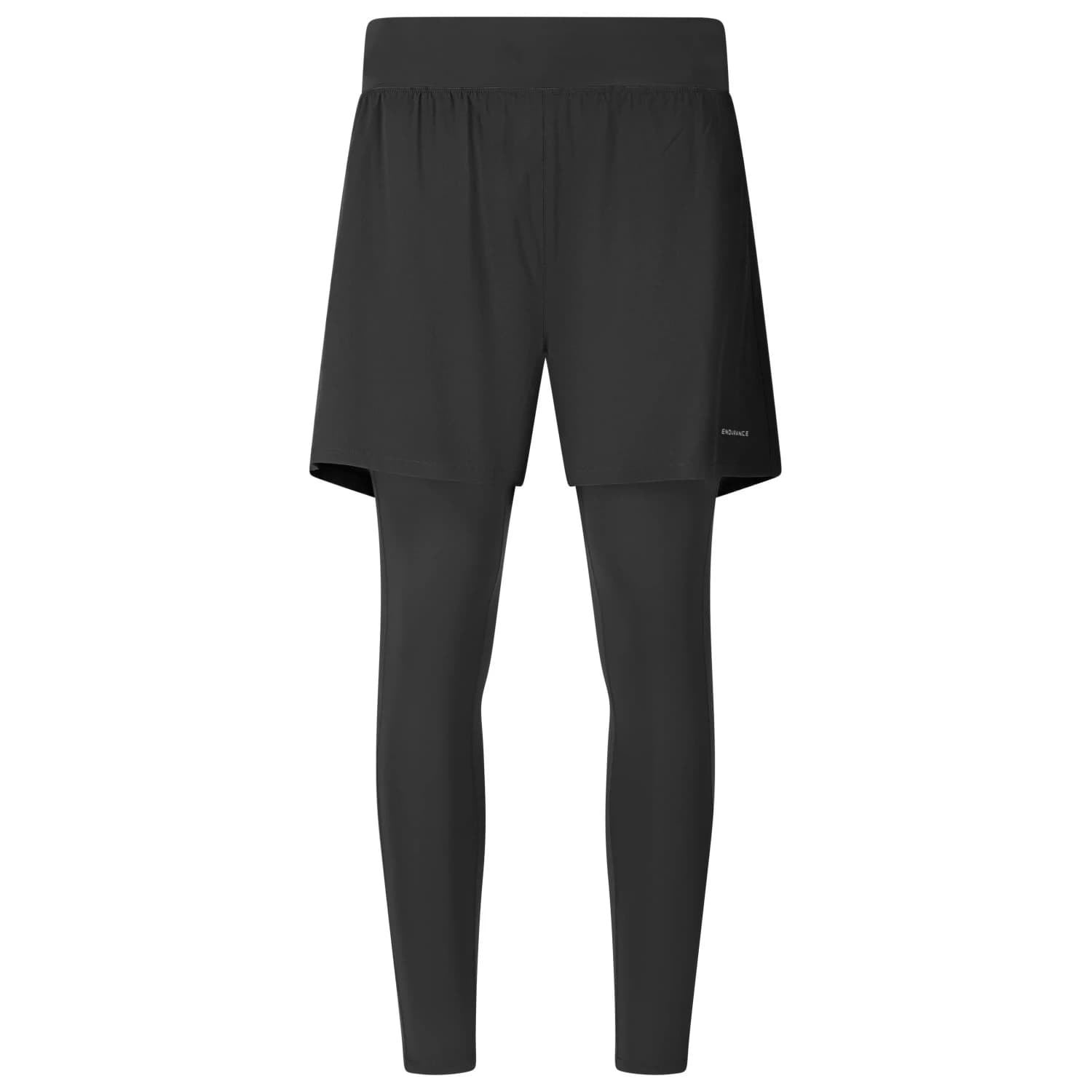 Мъжки панталон за бягане ENDURANCE Weilby 2-In-1 7-8 Tights Running trousers - Black