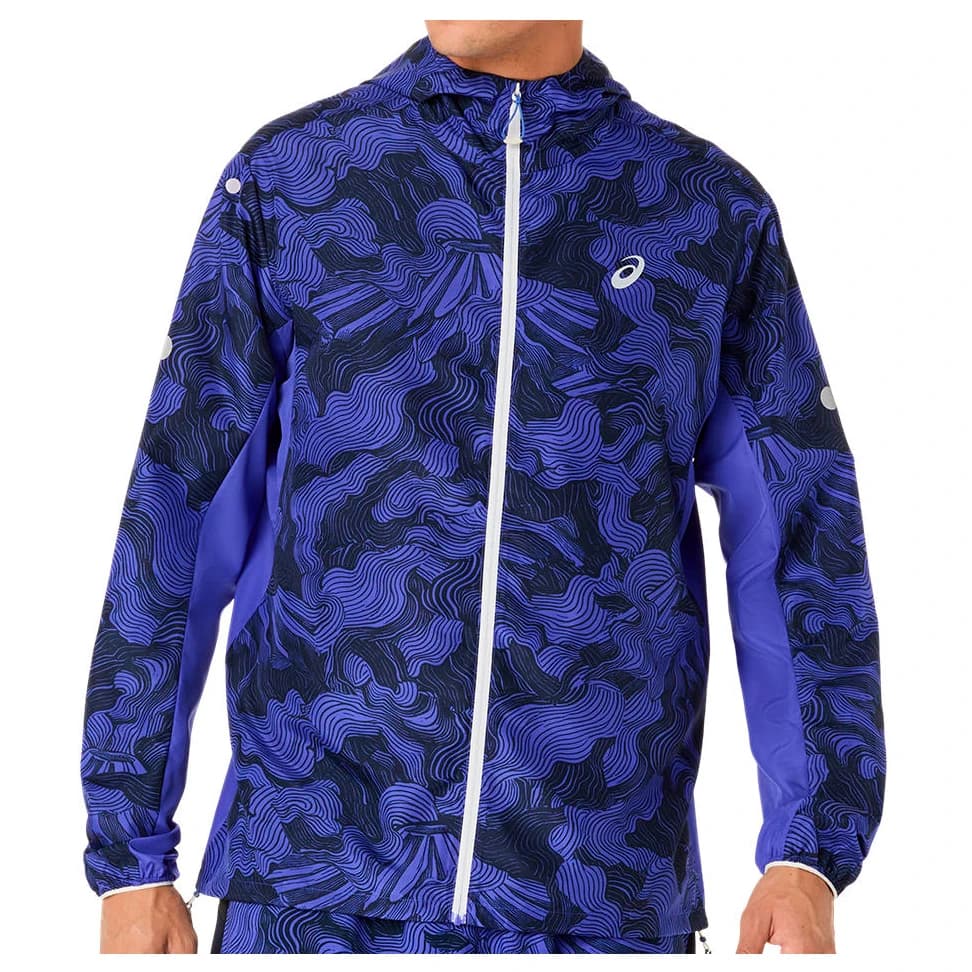 Мъжко яке за бягане Asics Fujitrail Packable Jacket Running jacket - Cobalt Burst / Indigo Blue / Cream