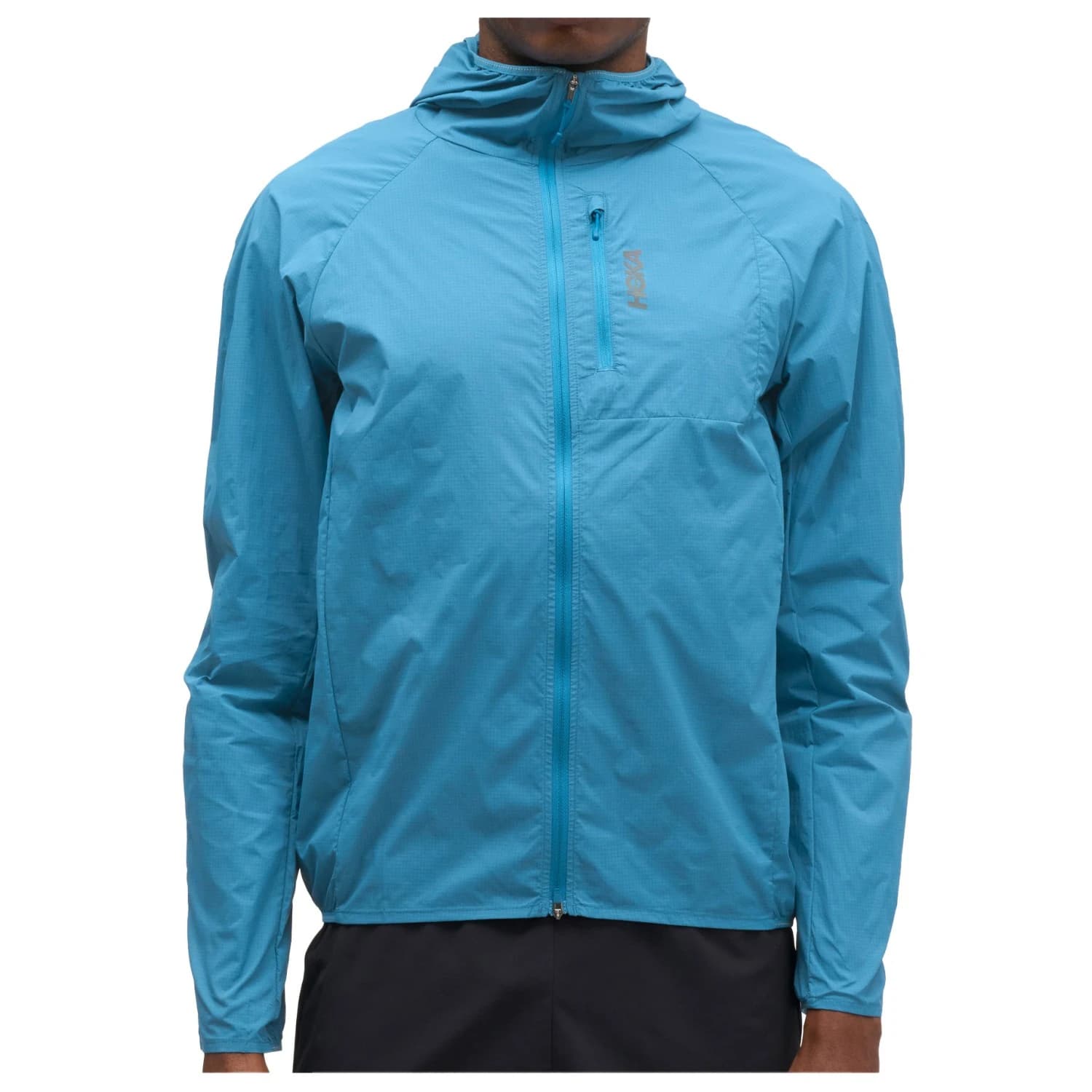 Мъжко яке за бягане HOKA Skyflow Wind Jacket Running jacket - Night Glow Blue