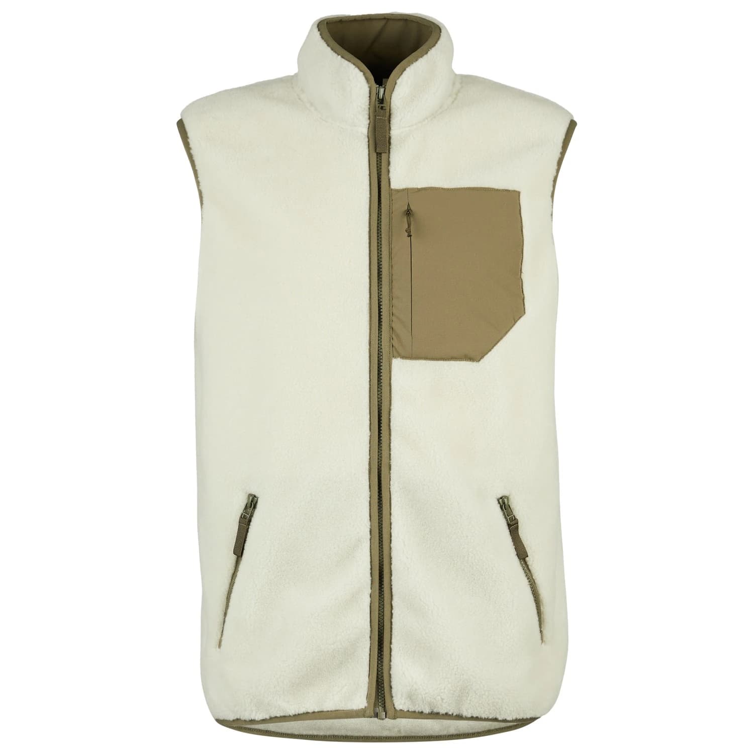 Мъжки поларен елек Stoic MerinoHighPile357 VallsboSt. Vest Fleece vest - Birch White / Olive Green
