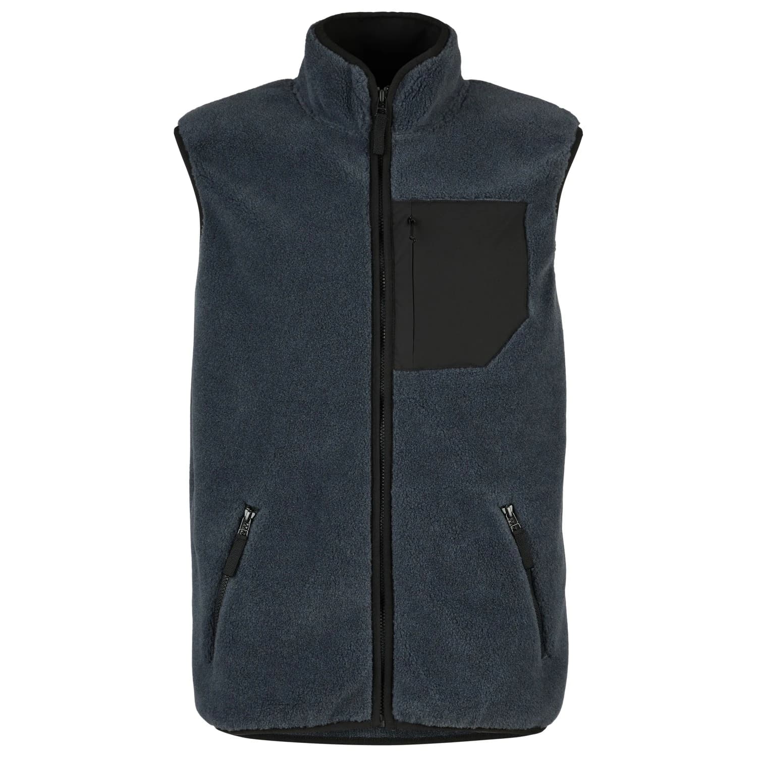 Мъжки поларен елек Stoic MerinoHighPile357 VallsboSt. Vest Fleece vest - Ink Grey / Black