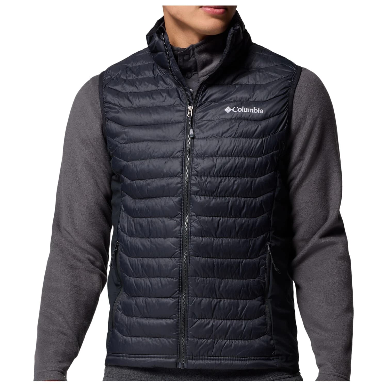 Мъжки синтетичен елек Columbia Powder Pass Hybrid Vest Synthetic vest - Black