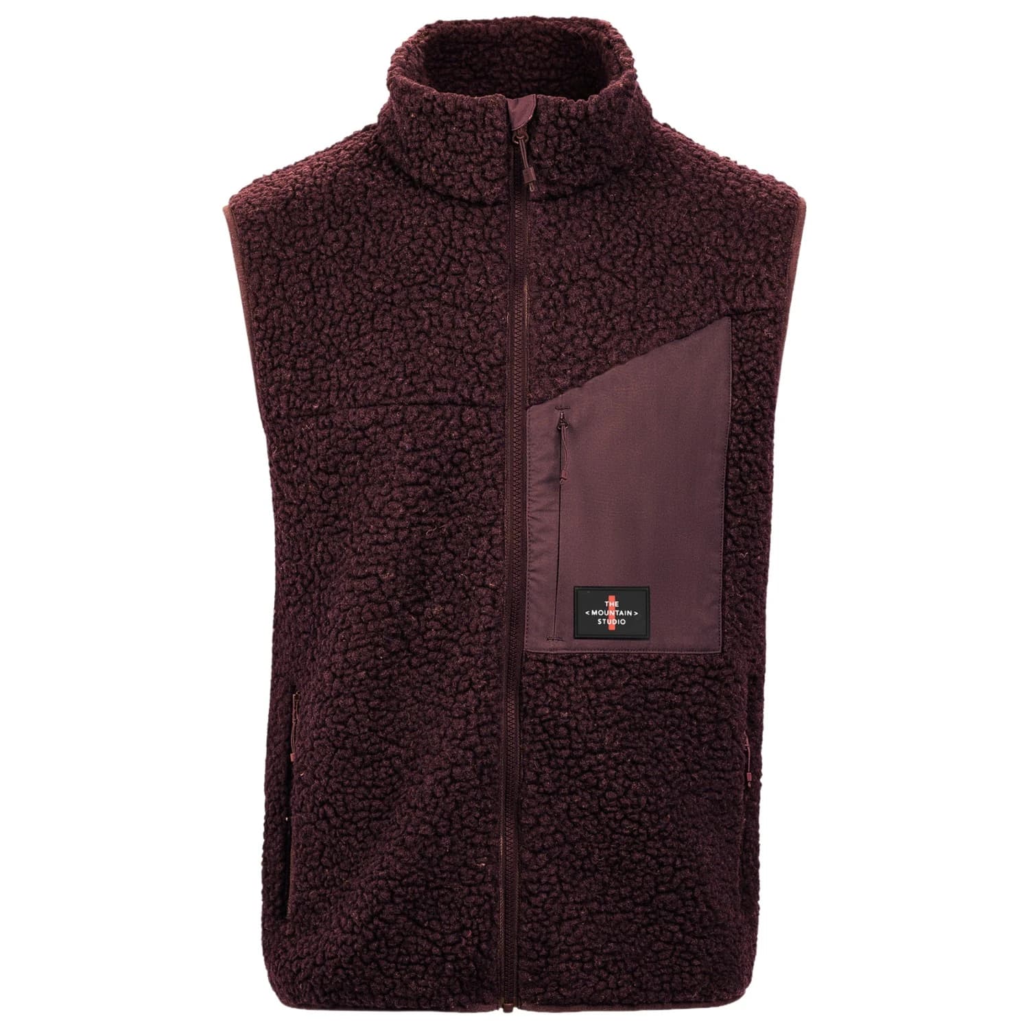 Поларен елек The Mountain Studio Soft Wool Pile Vest Fleece vest - Fudge