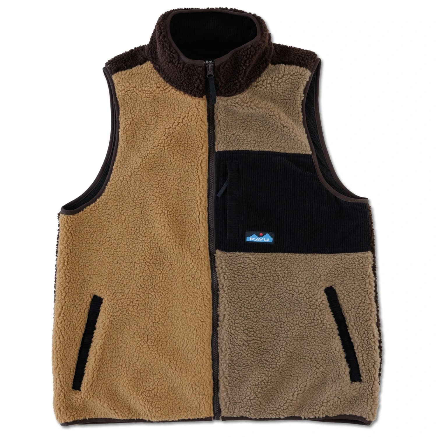 Мъжки поларен елек KAVU Cooper Fleece vest - Wild Wood Block