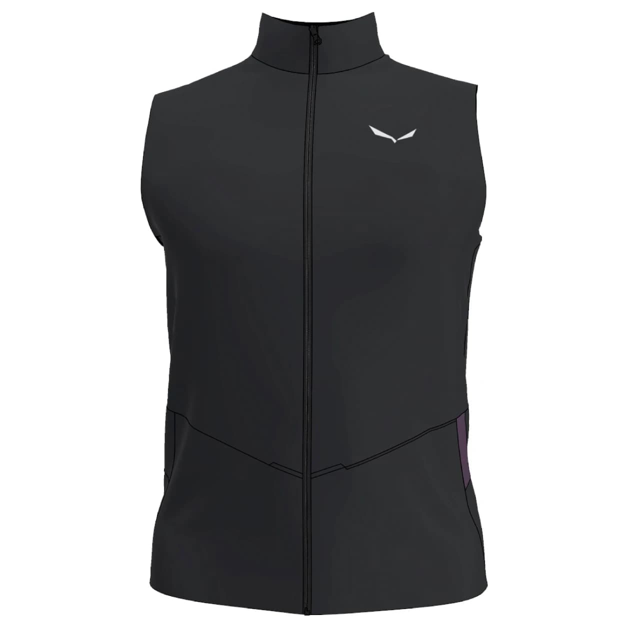 Мъжки софтшел елек Salewa Pedroc Durastretch Light Vest Softshell vest - Black Out