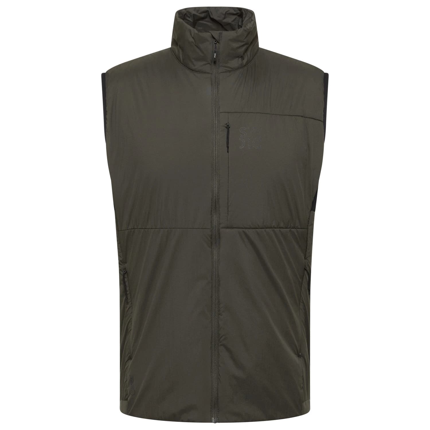 Вълнен елек Stoic MountainWool60 JokkmokkSt. Hybrid Vest II Wool vest - Dark Olive / Black
