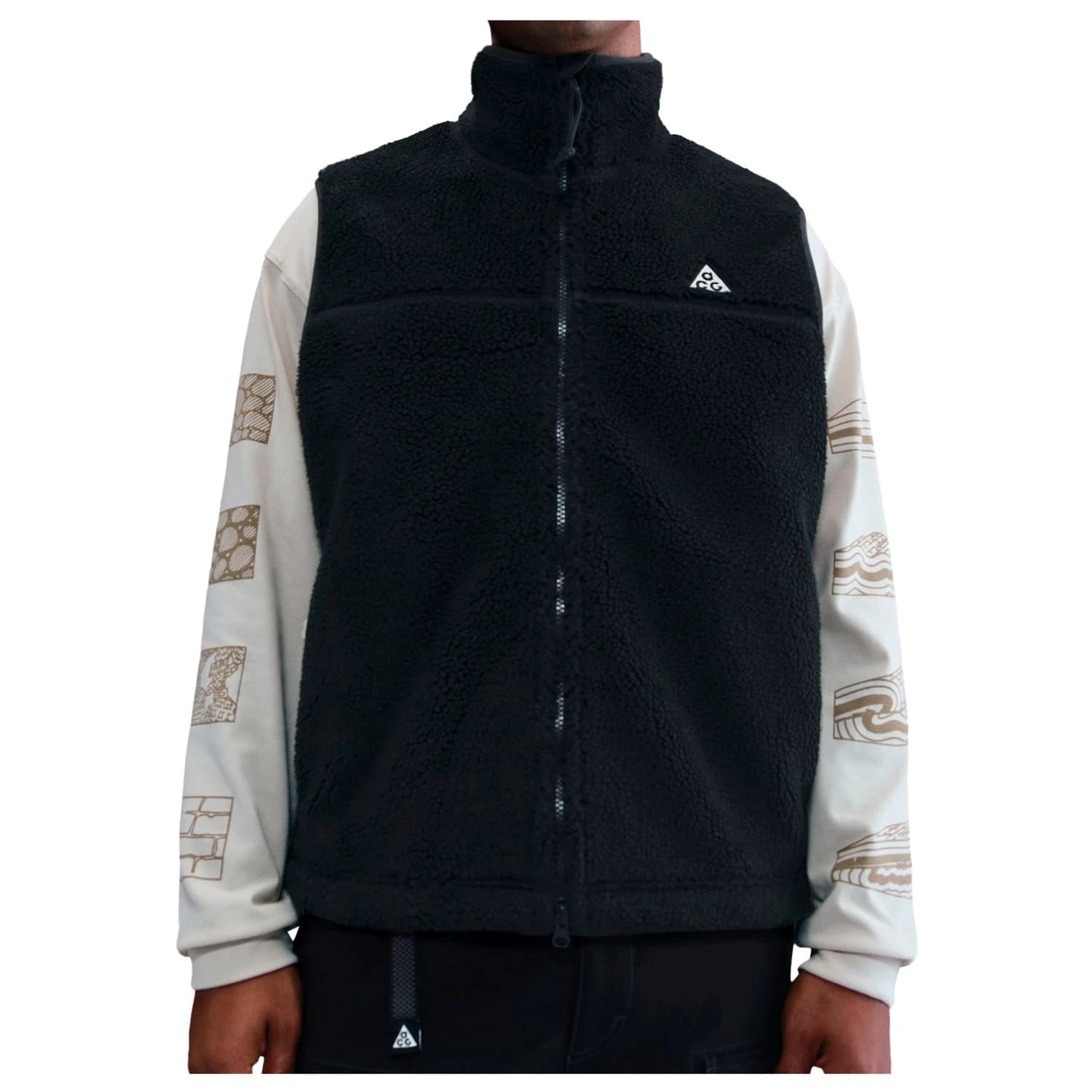 Поларен елек Nike ACG Therma Fit ADV Canwell Glacier Vest Fleece vest - Black / Black / Summit White