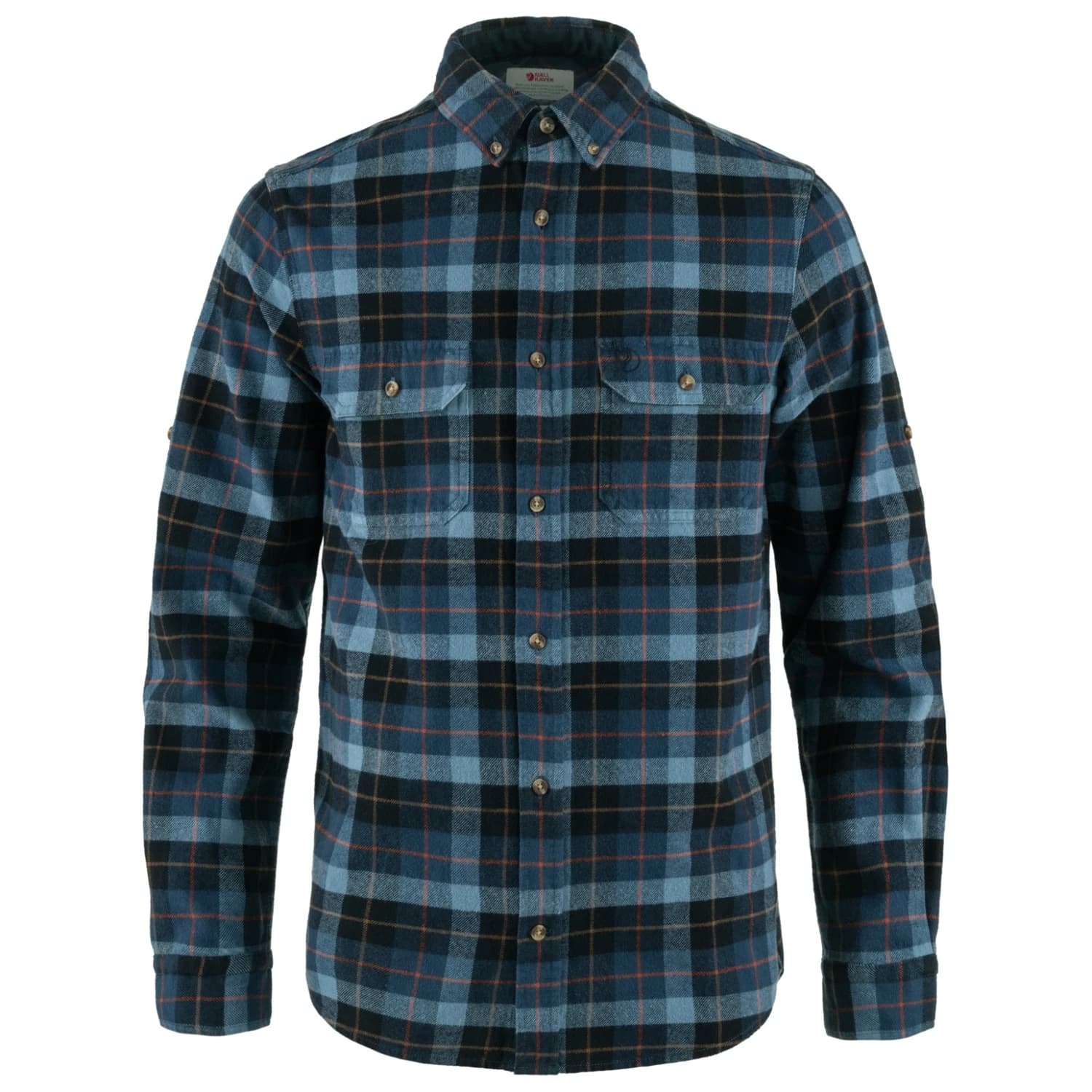 Мъжка риза с копчета Fjällräven Singi Heavy Flannel Shirt - Dark Navy / Indigo Blue