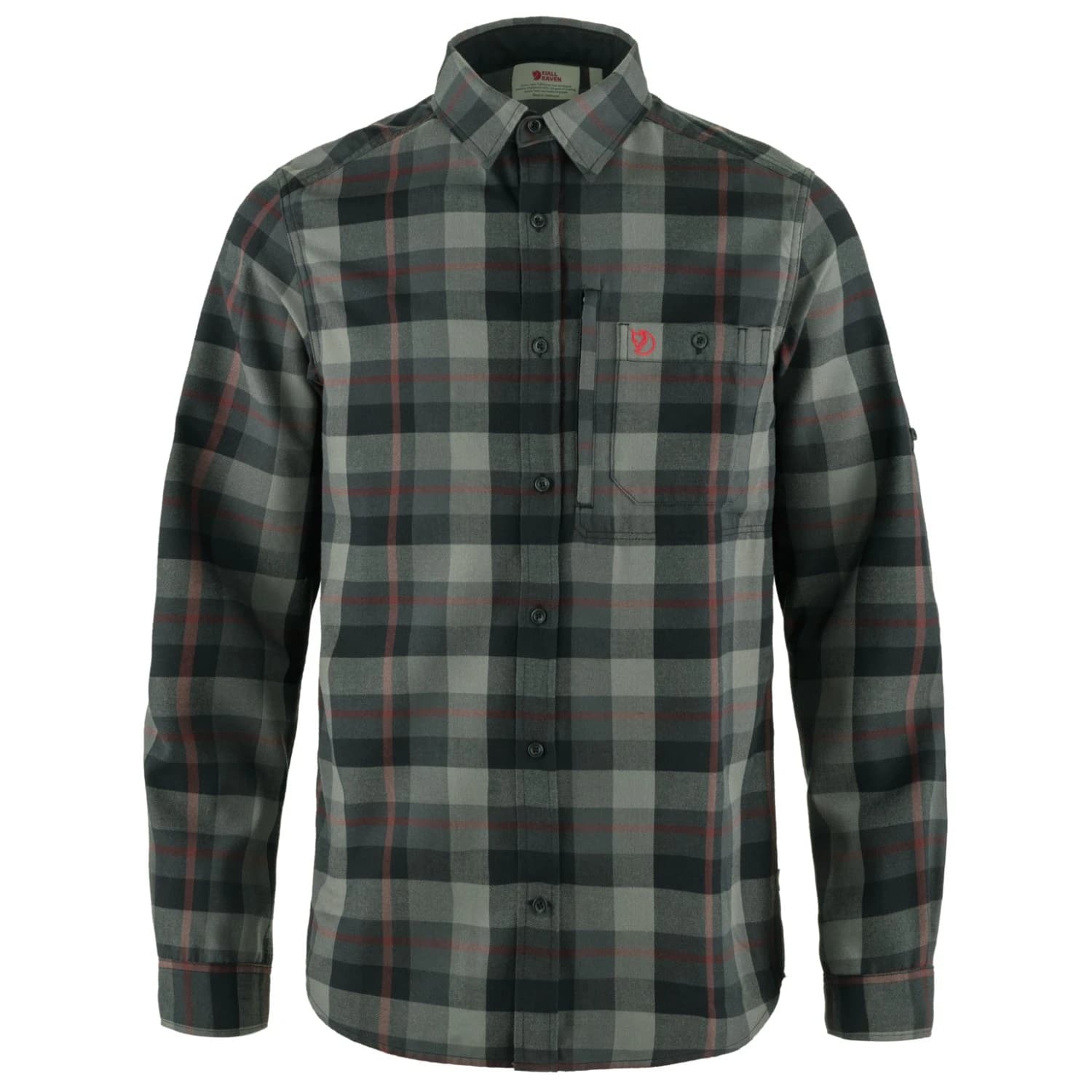 Мъжка риза с копчета Fjällräven Fjällglim Shirt - Black / Grey