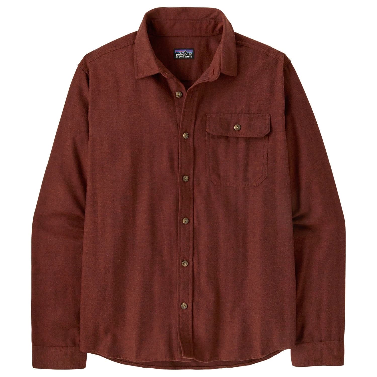 Мъжка риза с копчета Patagonia L/S LW Fjord Flannel Shirt - Mirror Weave: Rusty Red