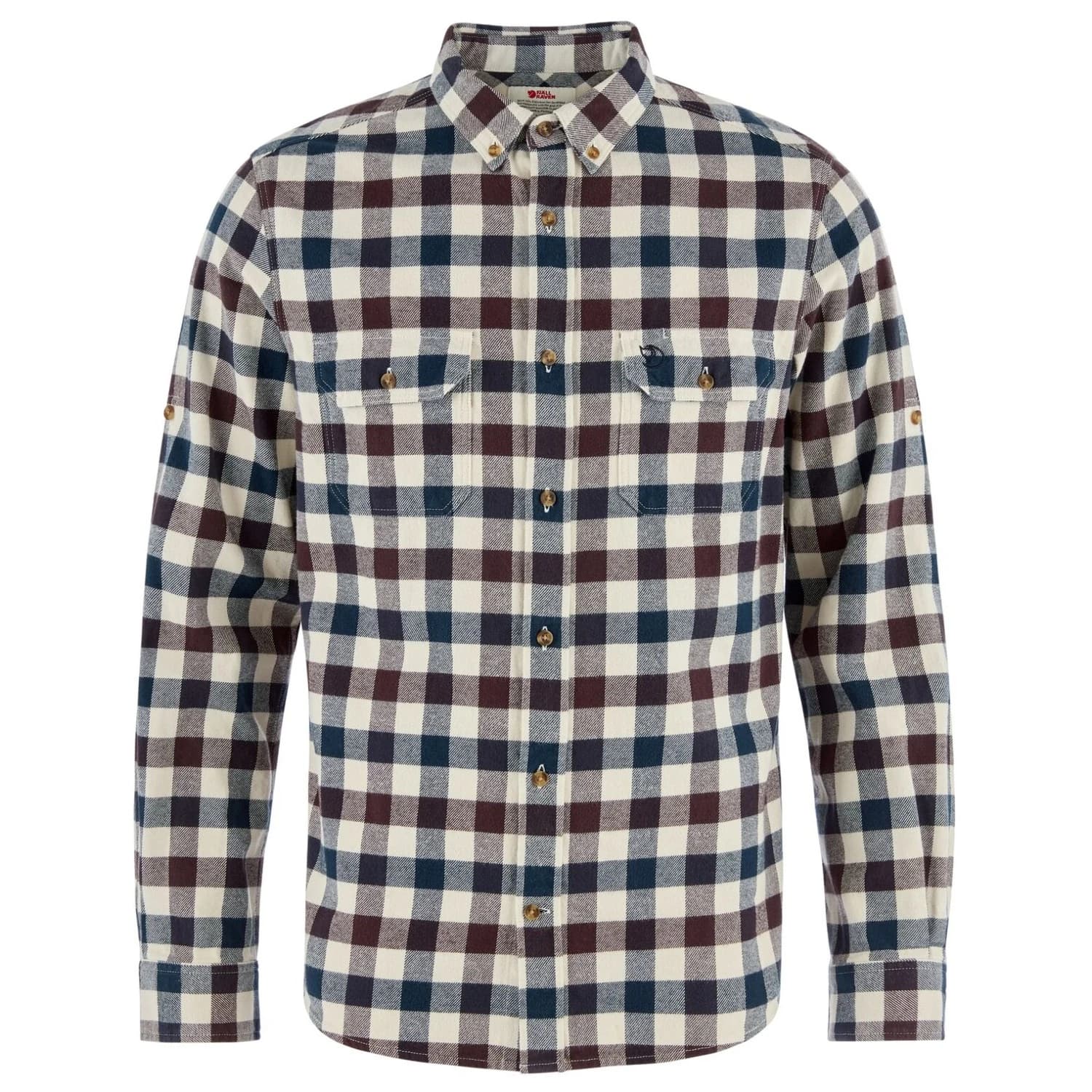 Мъжка риза с копчета Fjällräven Skog Shirt - Chalk White / Black Oak