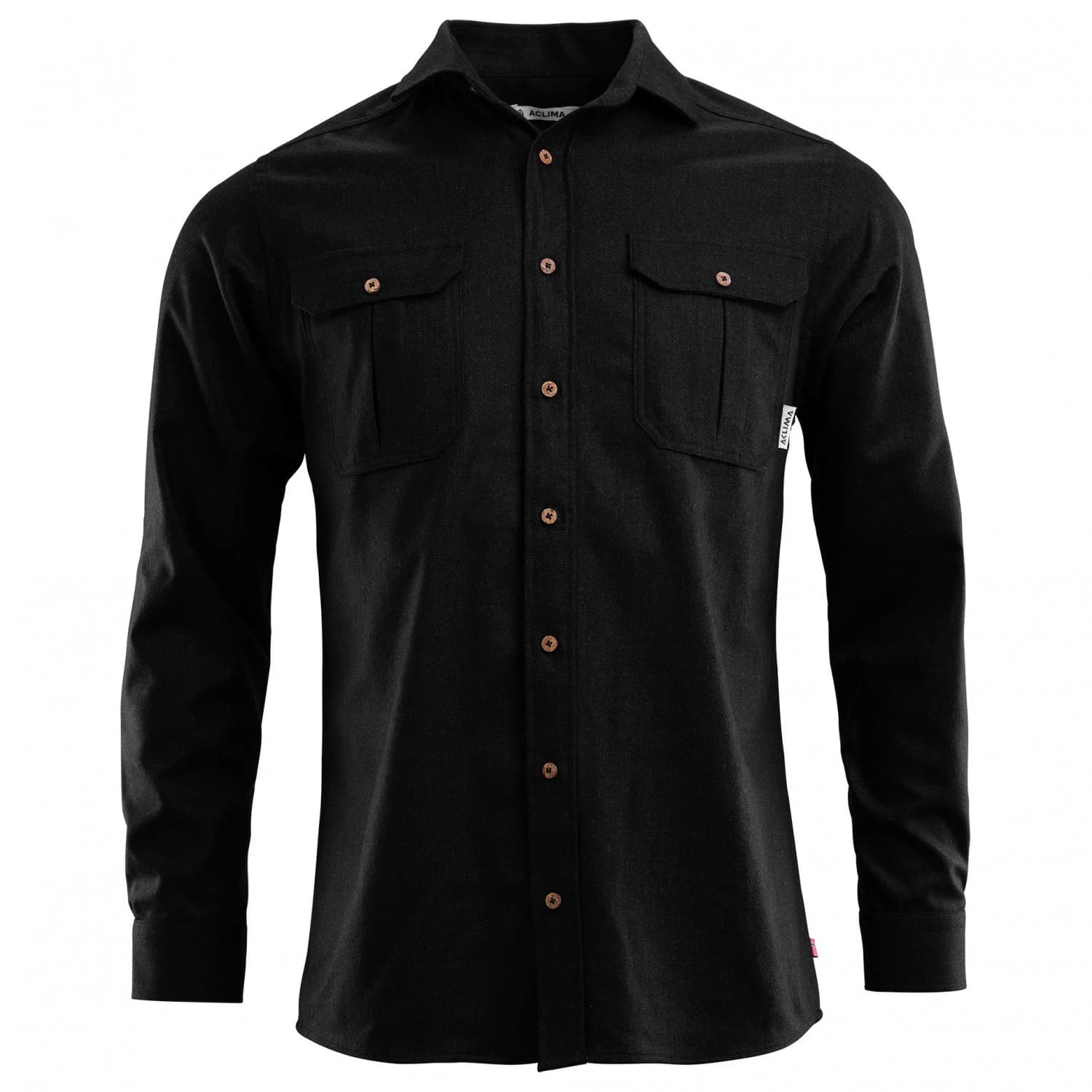 Мъжка мериносова блуза Aclima Leisurewool Reborn Woolshirt Shirt - Dark Grey Melange