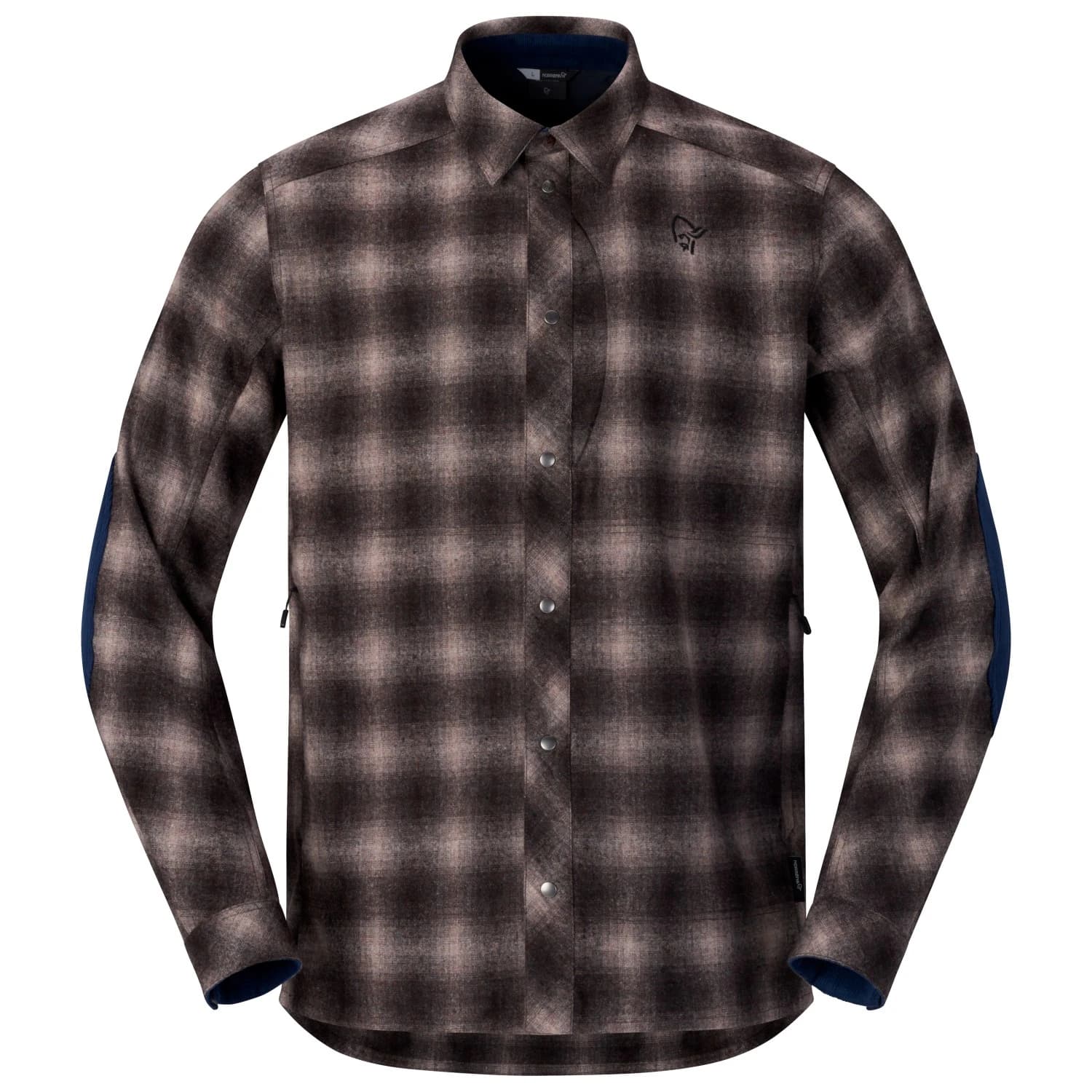 Мъжка риза с копчета Norrøna Tamok Wool Shirt - After Dark