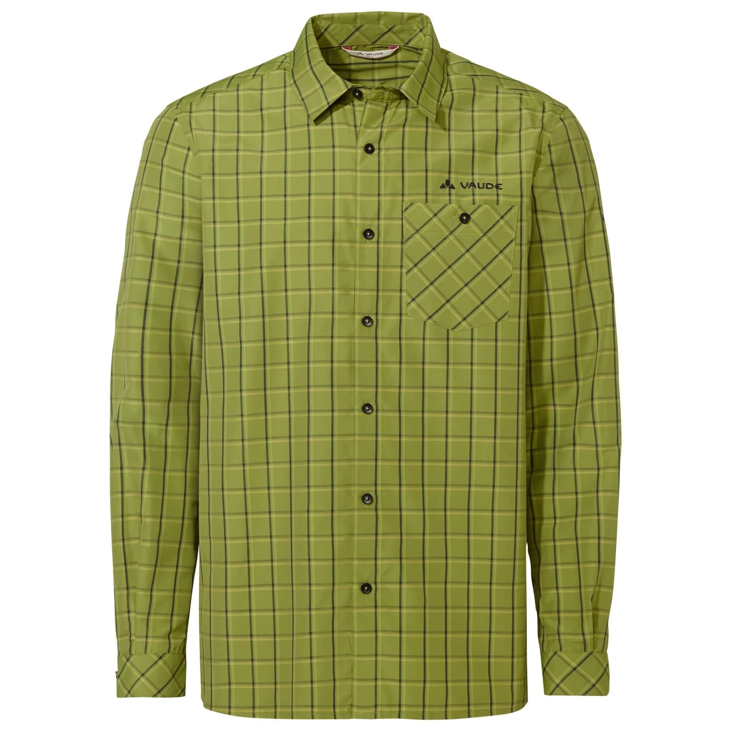Мъжка риза с копчета Vaude Albsteig L/S Shirt III Shirt - Dark Leaf