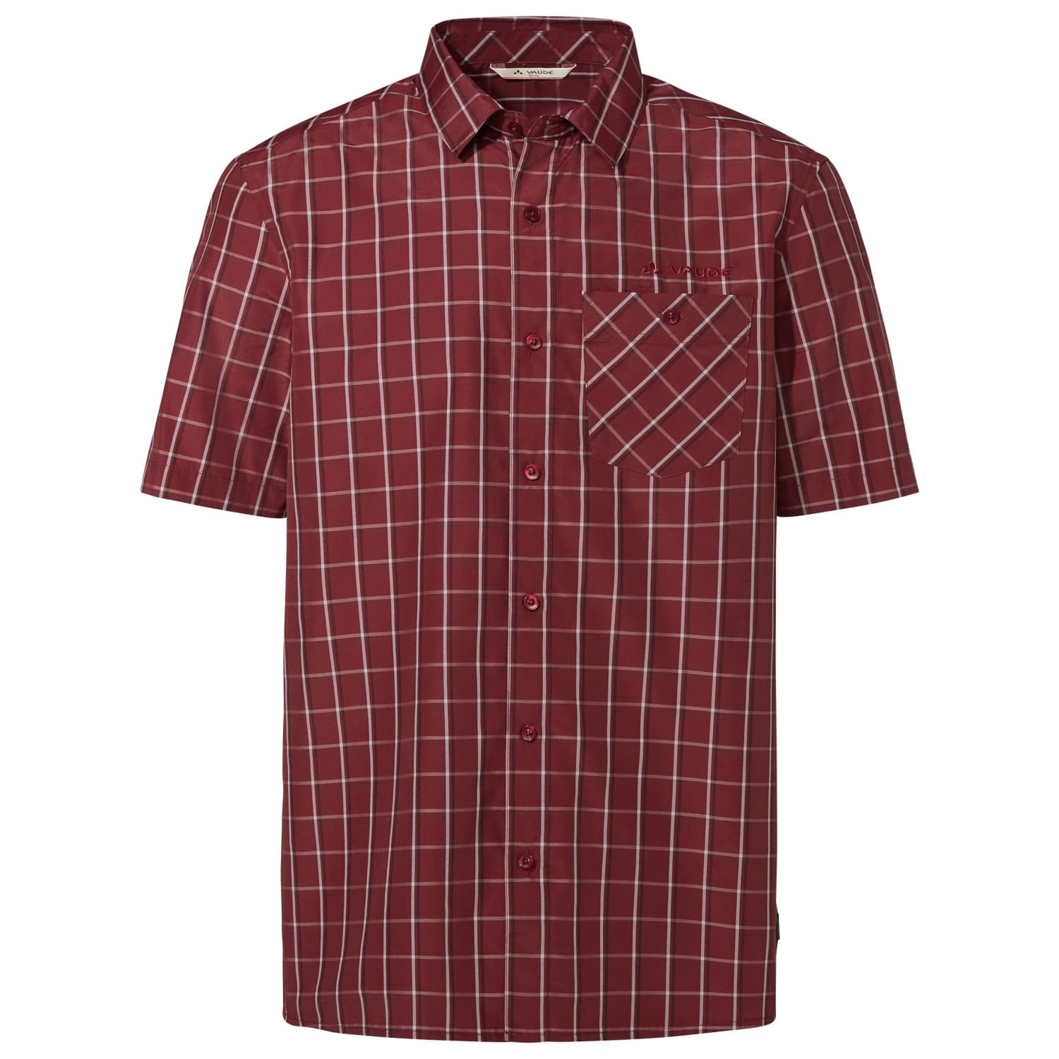 Мъжка риза с копчета Vaude Albsteig Shirt III Shirt - Carmine Uni