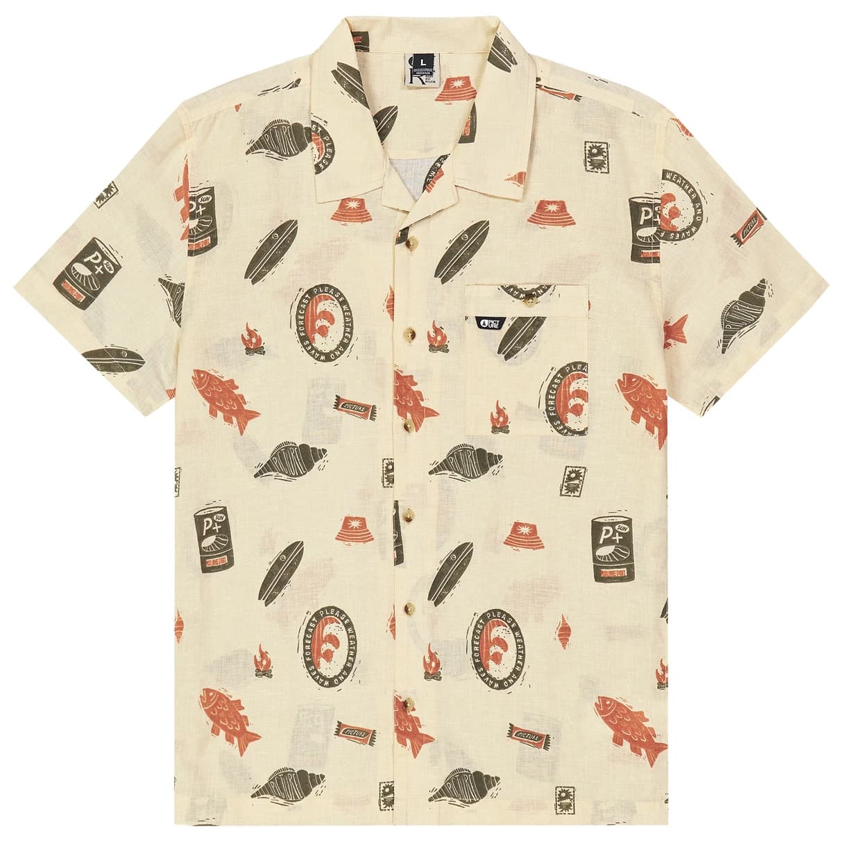 Мъжка риза с копчета Picture Mokara Shirt - Ocean Rider Print