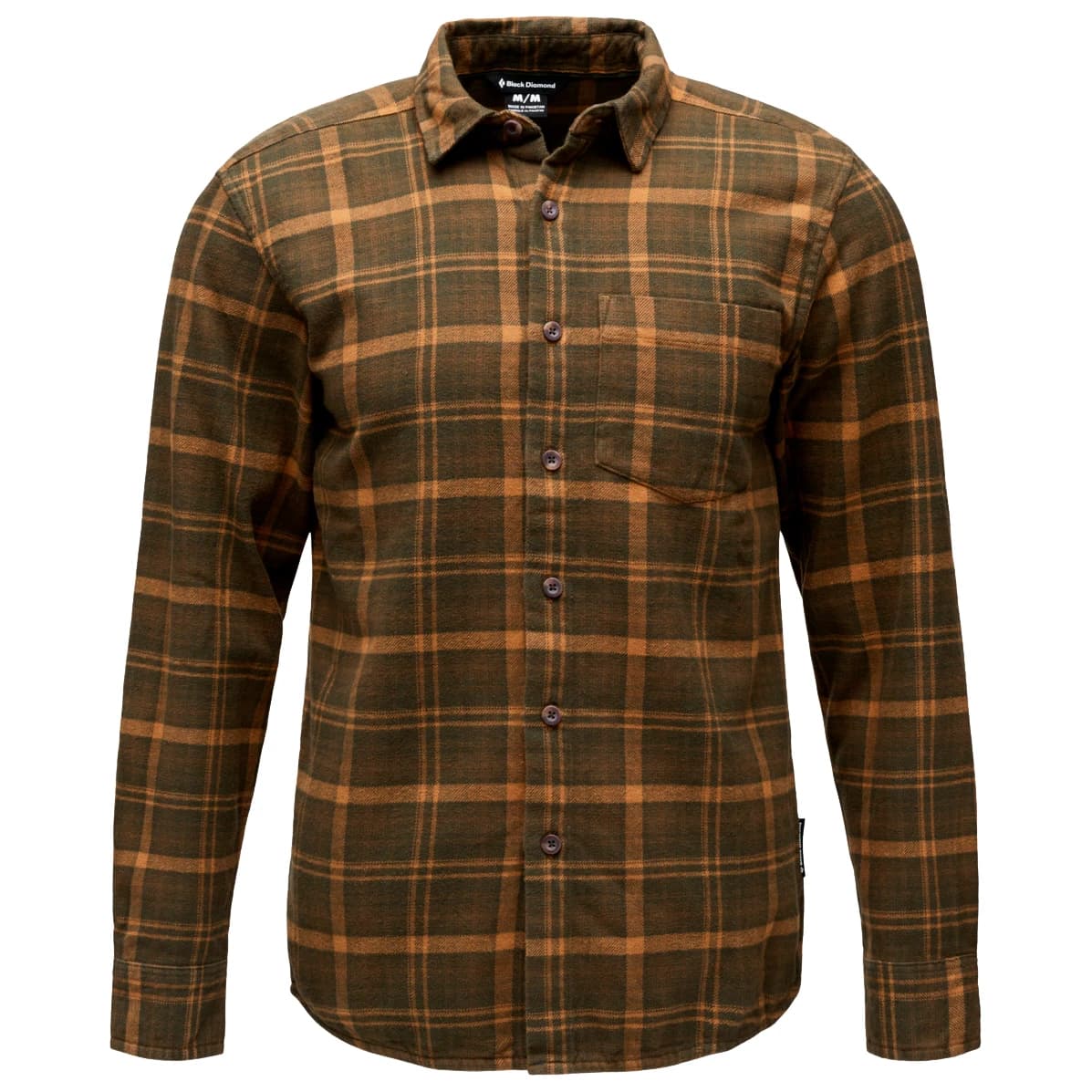 Риза с копчета Black Diamond Project Flannel Shirt - Dark Moss / Rye