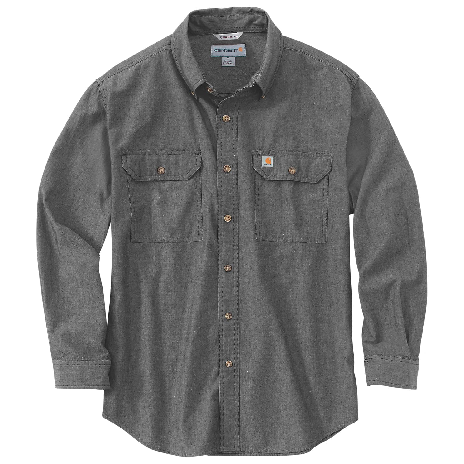 Мъжка риза с копчета Carhartt Loose Chambray L/S Shirt - Black Chambray