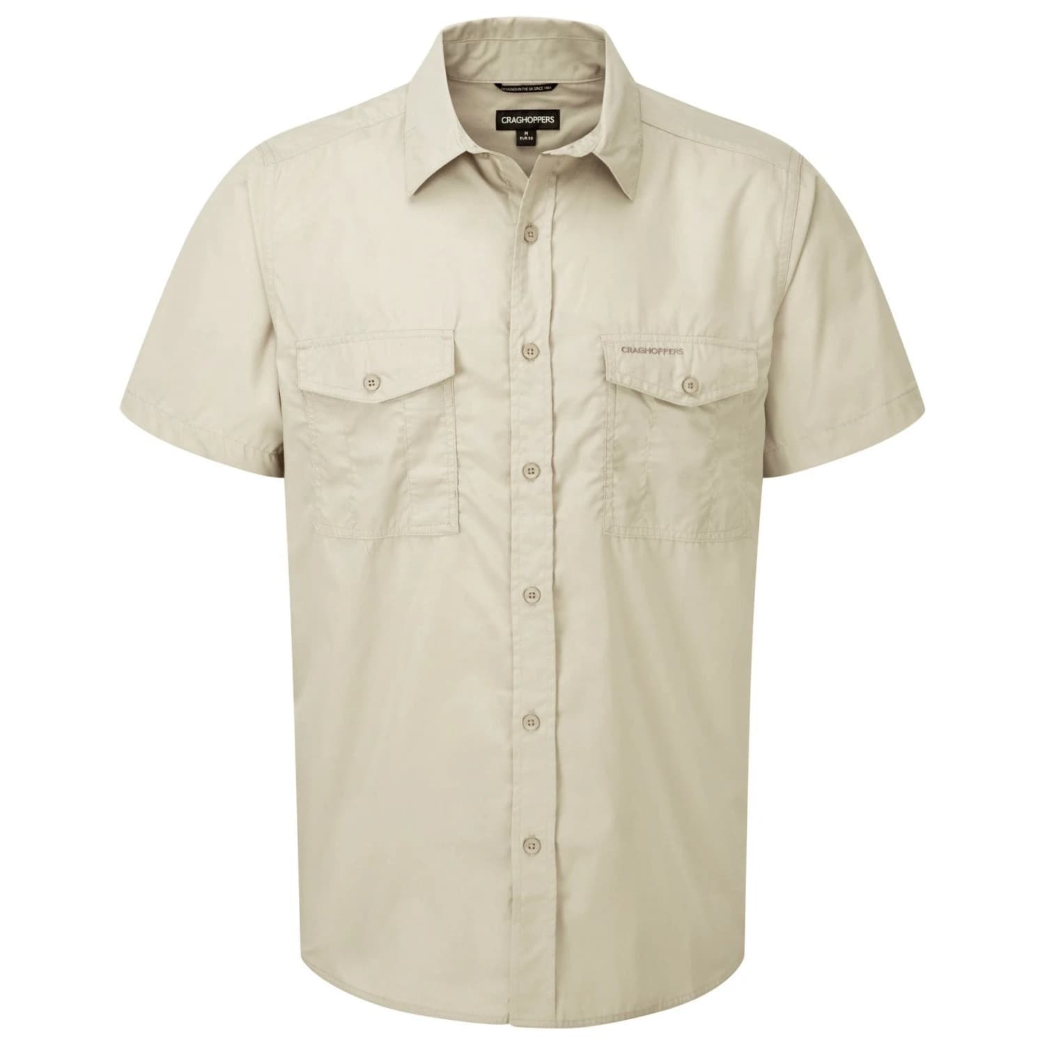 Мъжка риза с копчета Craghoppers Kiwi Kurzarm Hemd Shirt - Oatmeal