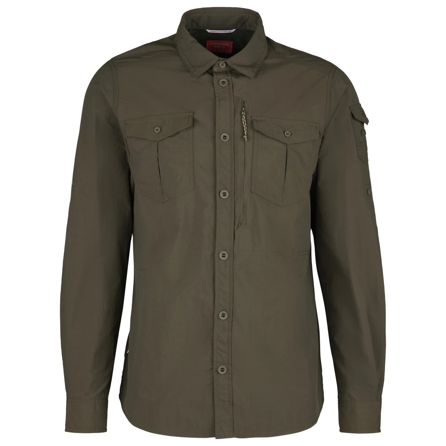 Мъжка риза с копчета Craghoppers Nosilife Adventure Langarm Hemd III Shirt - Woodland Green