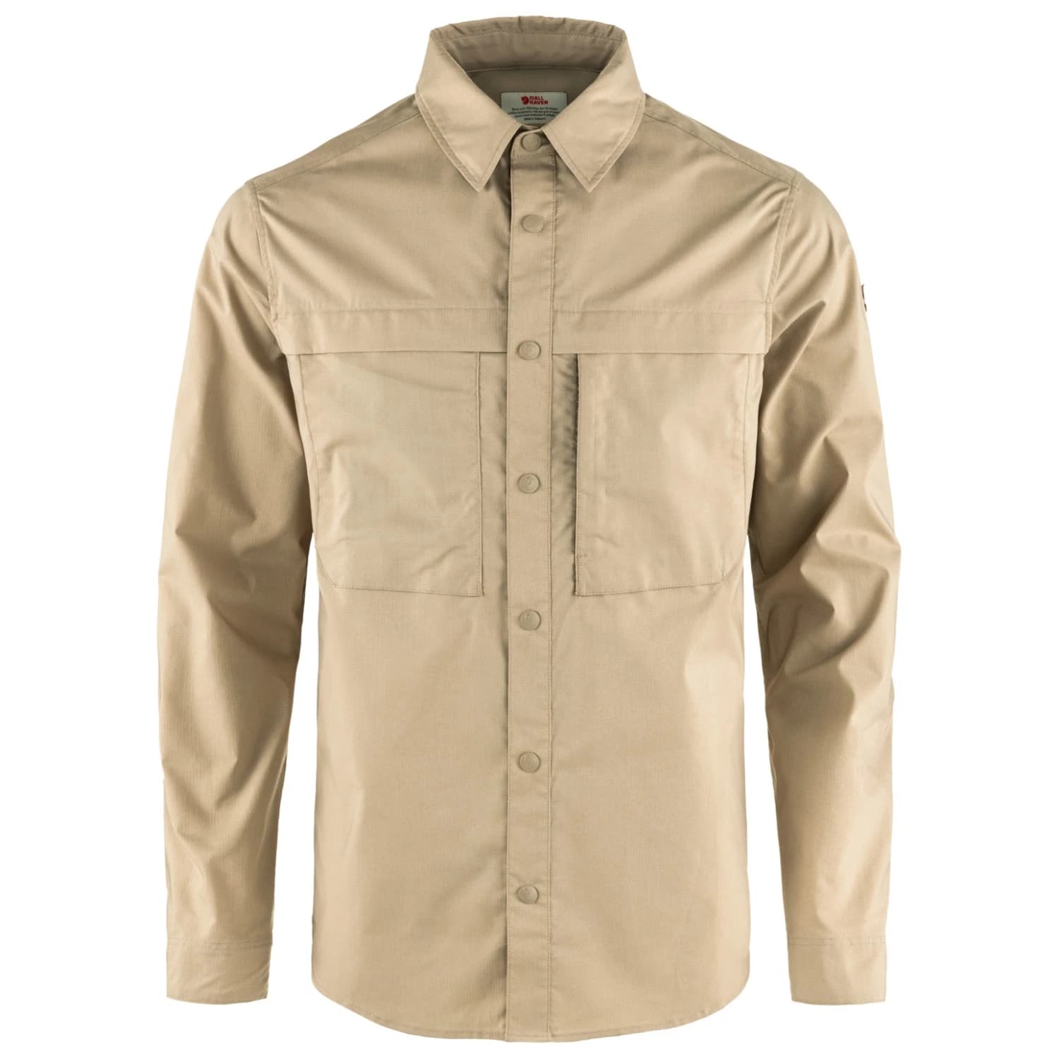 Мъжка риза с копчета Fjällräven Abisko Trail Shirt L/S Shirt - Fossil