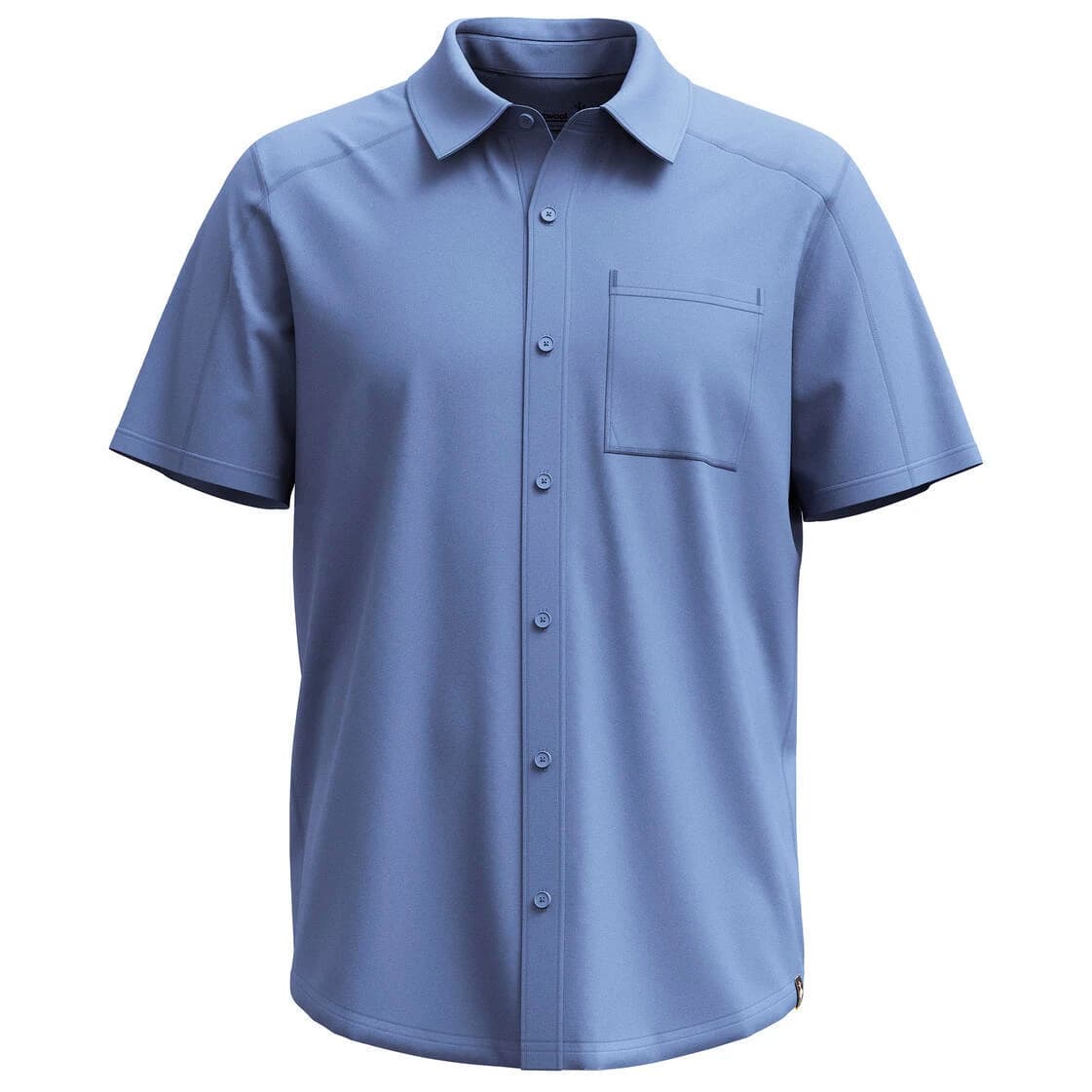Мъжка риза с копчета Smartwool Everyday Short Sleeve Button Down Shirt - Nightfall Blue