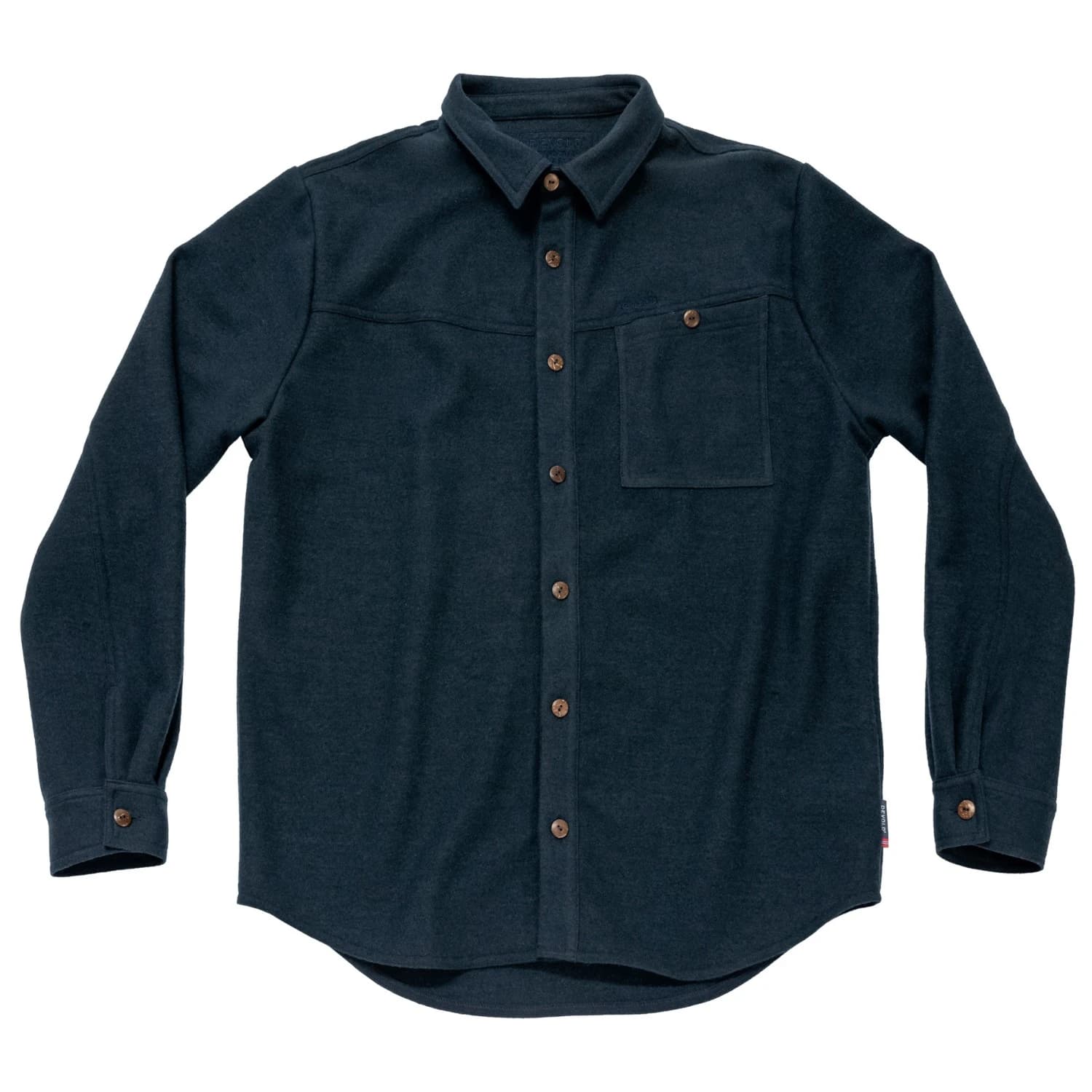 Мъжка риза с копчета Devold Merino Overshirt Merino shirt - Ink