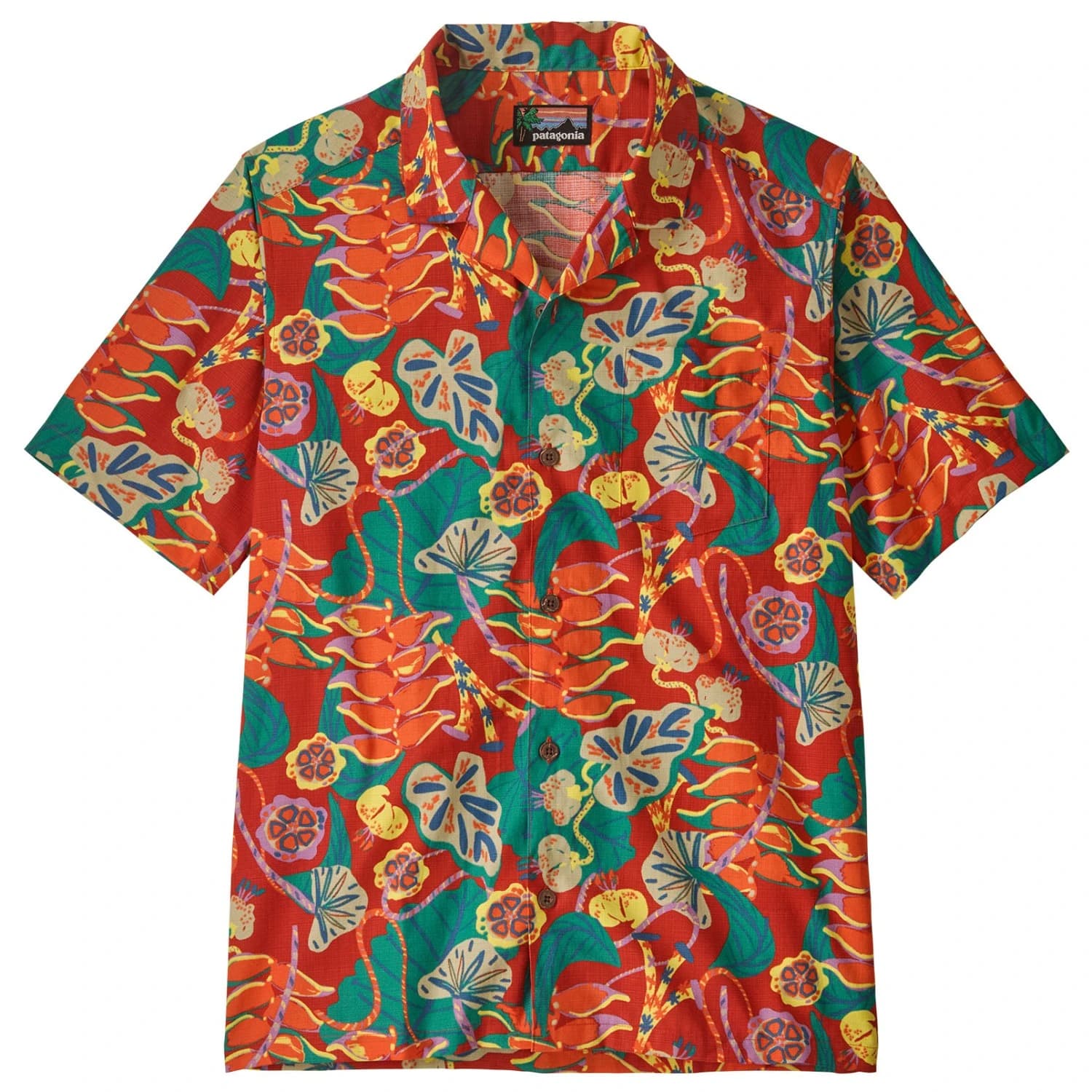 Мъжка риза с копчета Patagonia Tidal Threads Camp Shirt - Tropiclimb: Hot Ember