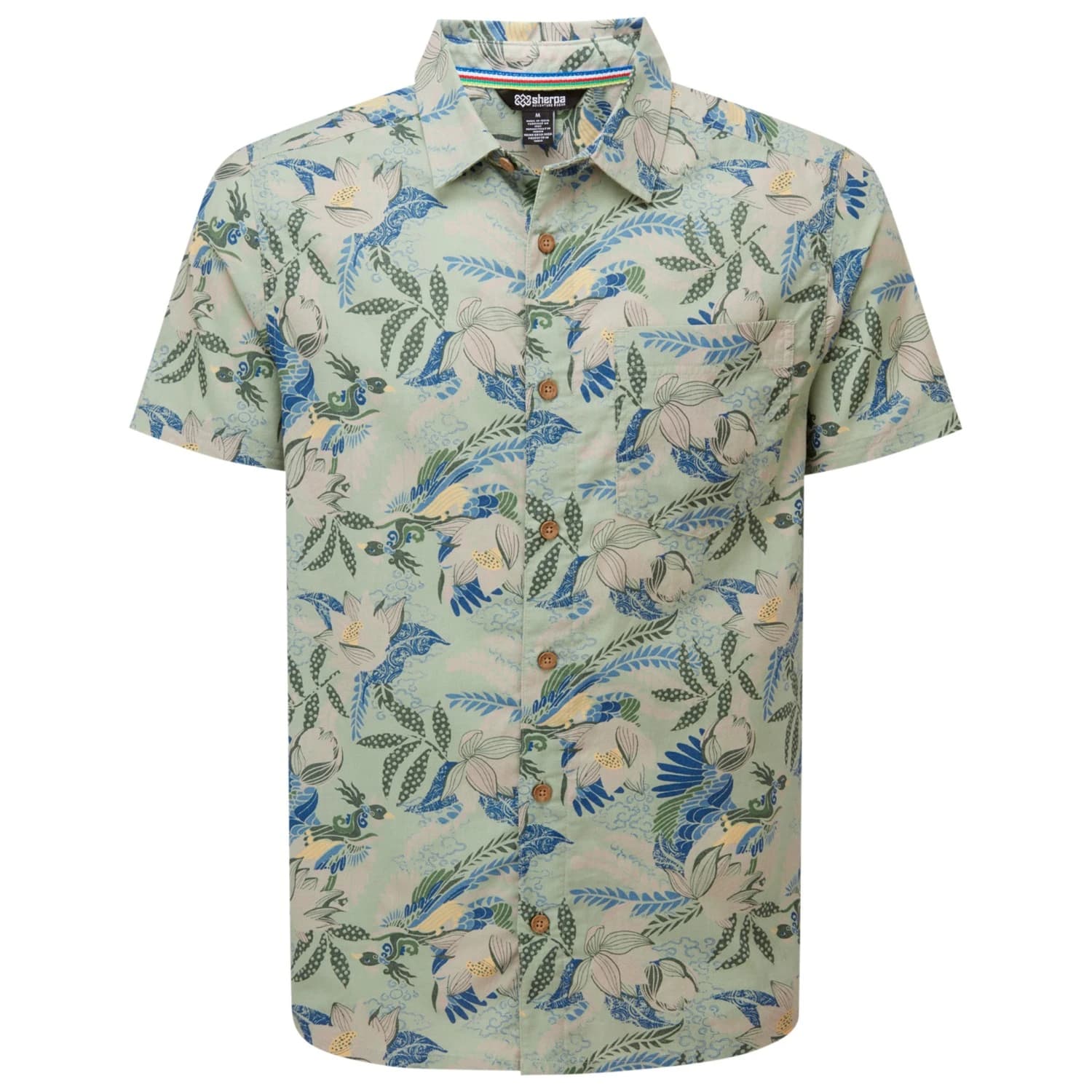 Риза с копчета Sherpa Phoenix S/S Shirt - Celery
