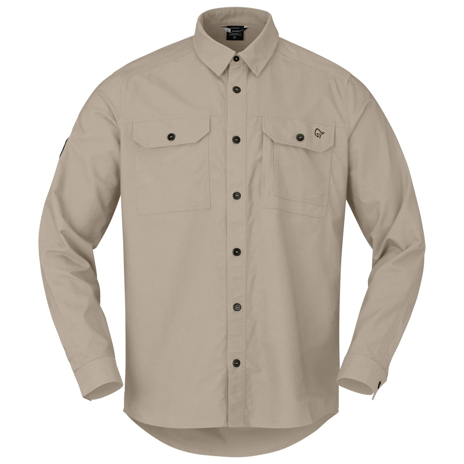 Мъжка риза с копчета Norrøna Femund Cotton Shirt - Winter Twig