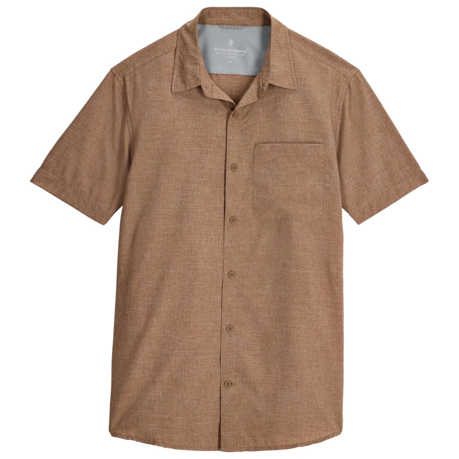 Мъжка риза с копчета Royal Robbins Amp Lite II S/S Shirt - Walnut Htr