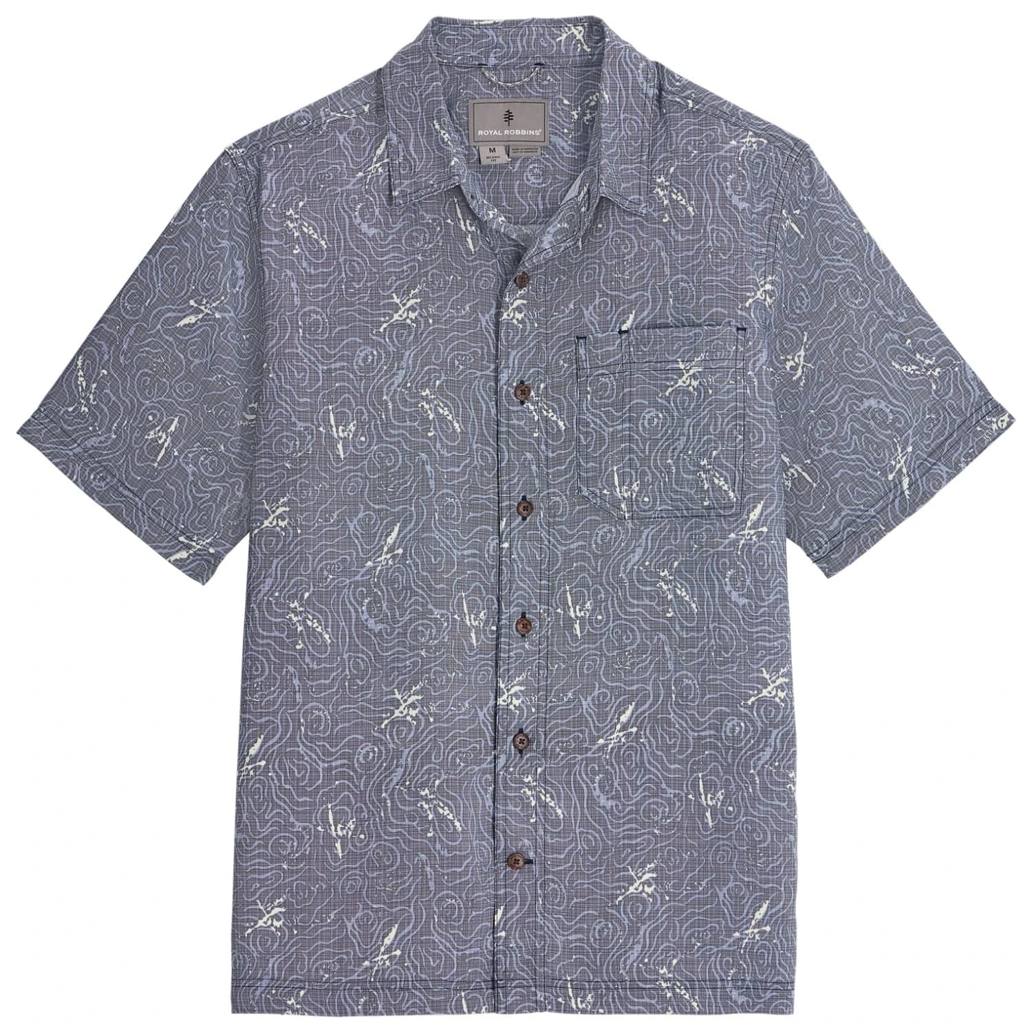 Мъжка риза с копчета Royal Robbins Camino Pucker S/S Shirt - Naval Kayaker Pt