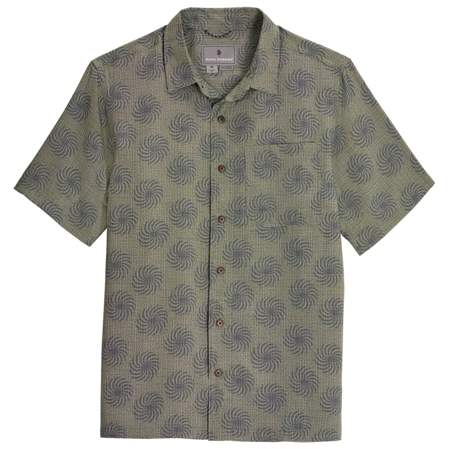 Мъжка риза с копчета Royal Robbins Camino Pucker S/S Shirt - Olive Ray Pt