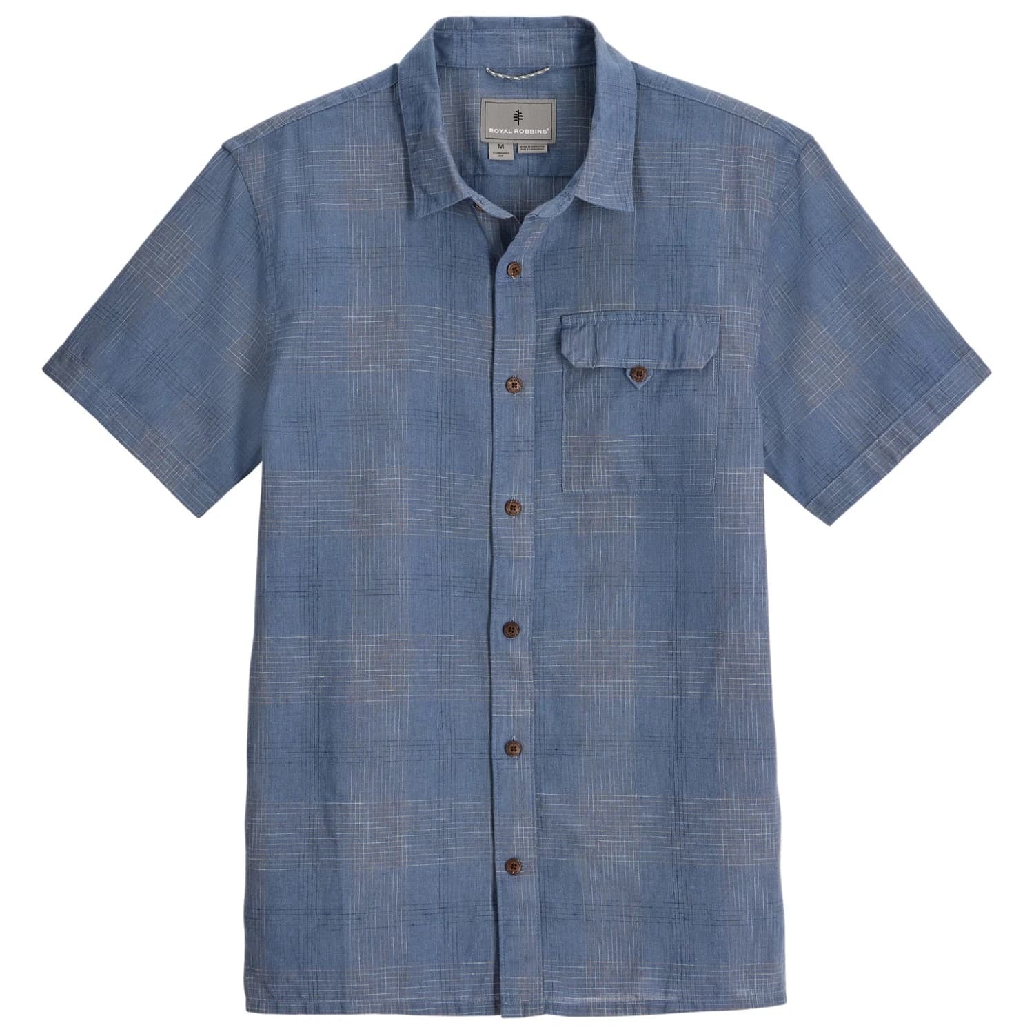 Мъжка риза с копчета Royal robbins Hempline Spaced S/S Shirt - Flint