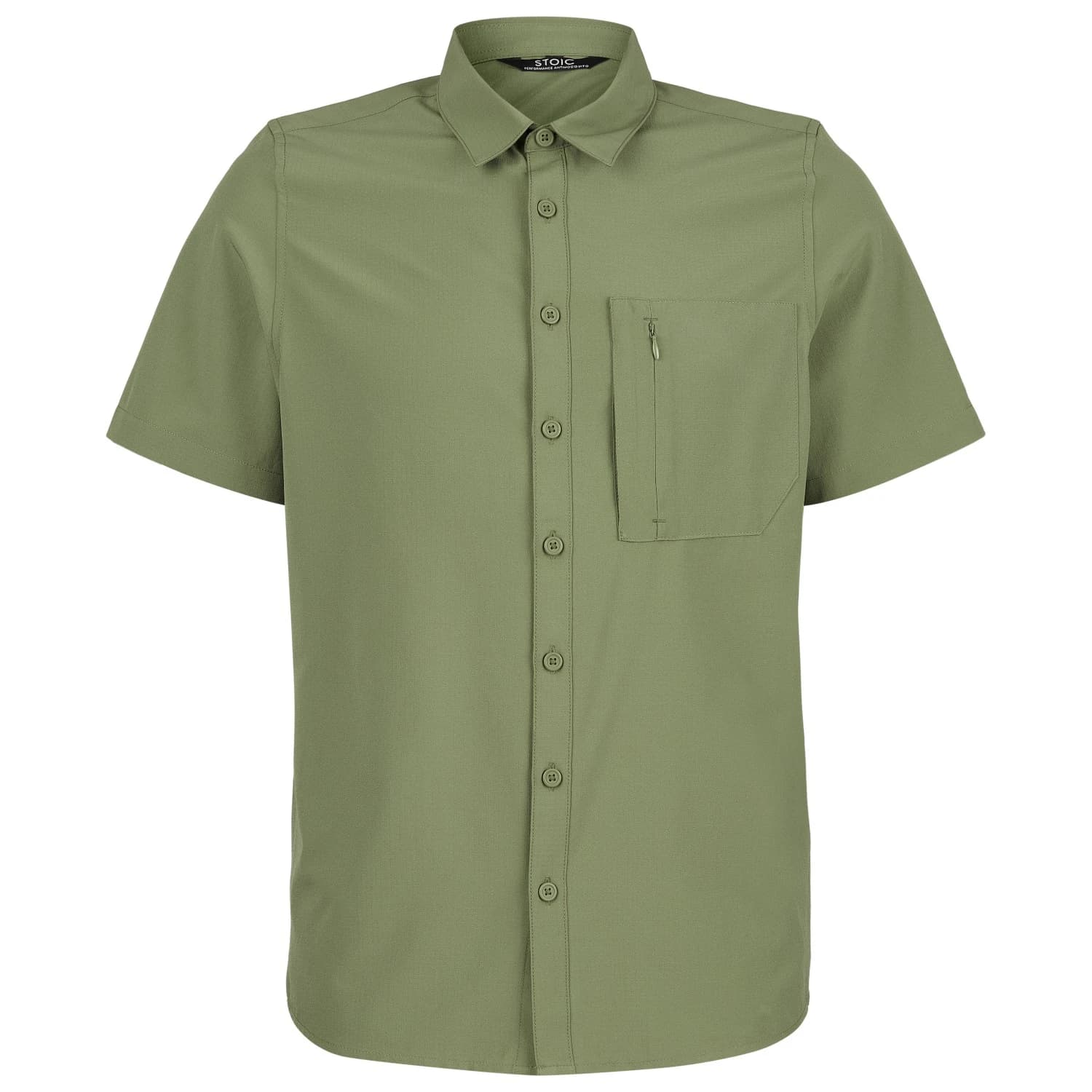 Мъжка риза с копчета Stoic AntiMosquito ByskeSt. Shirt S/S Shirt - Moss Green