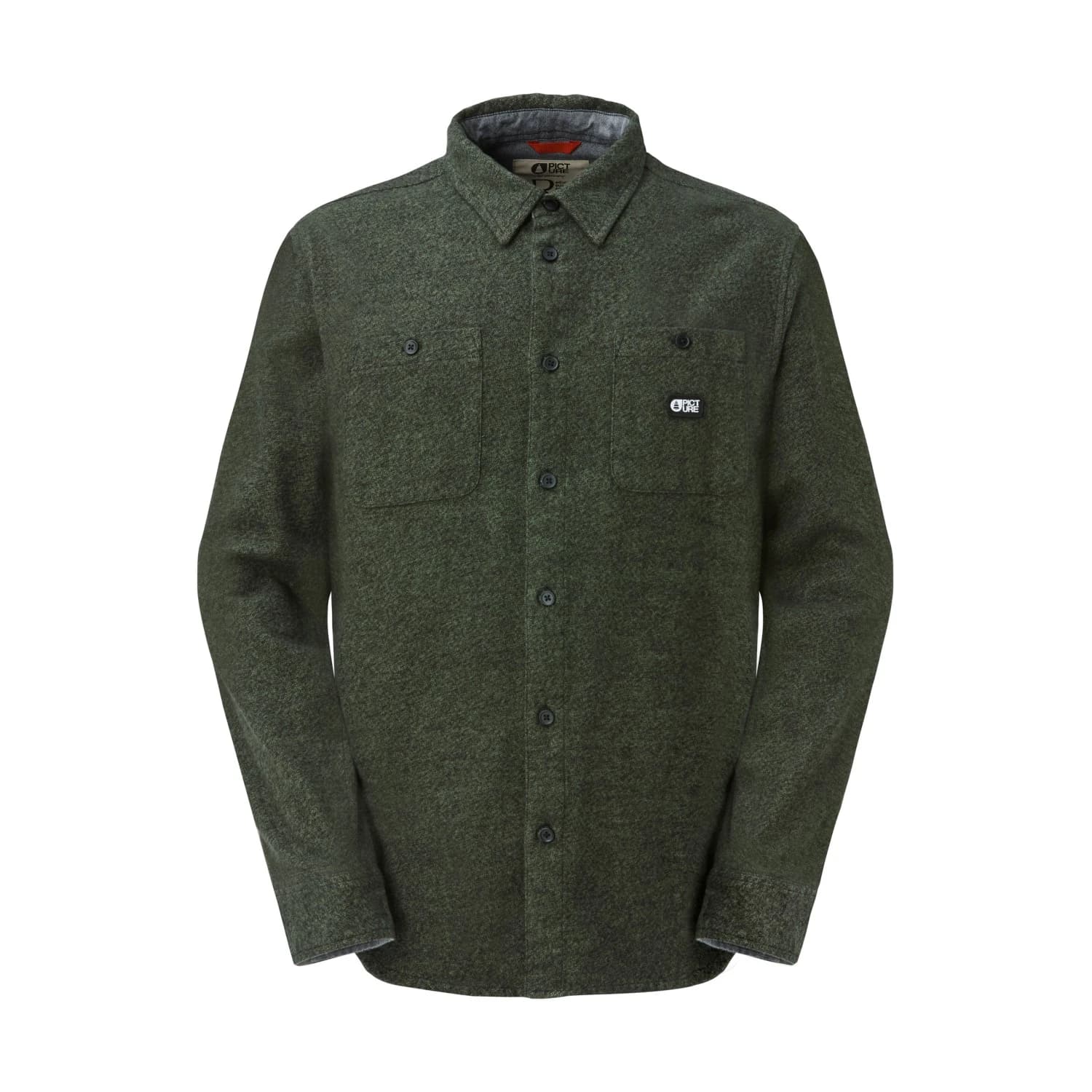 Мъжка риза с копчета Picture Lewell Shirt - Olivine