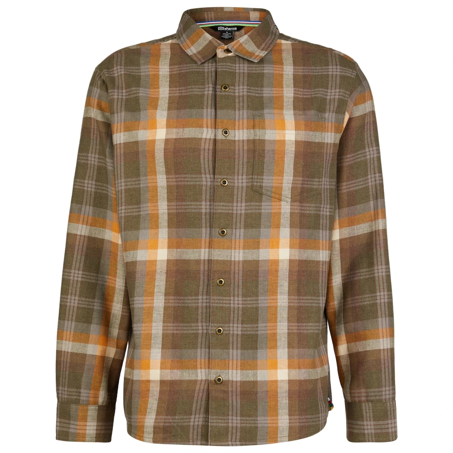 Мъжка риза с копчета Sherpa Yama L/S Shirt - Bardiya Sand