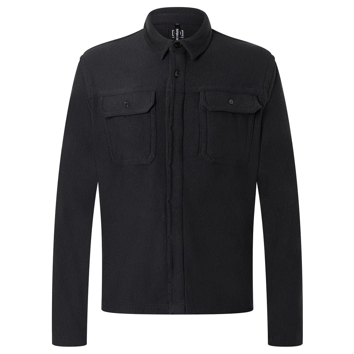 Мъжка риза с копчета Super.natural Alpine Active Overshirt Shirt - Jet Black