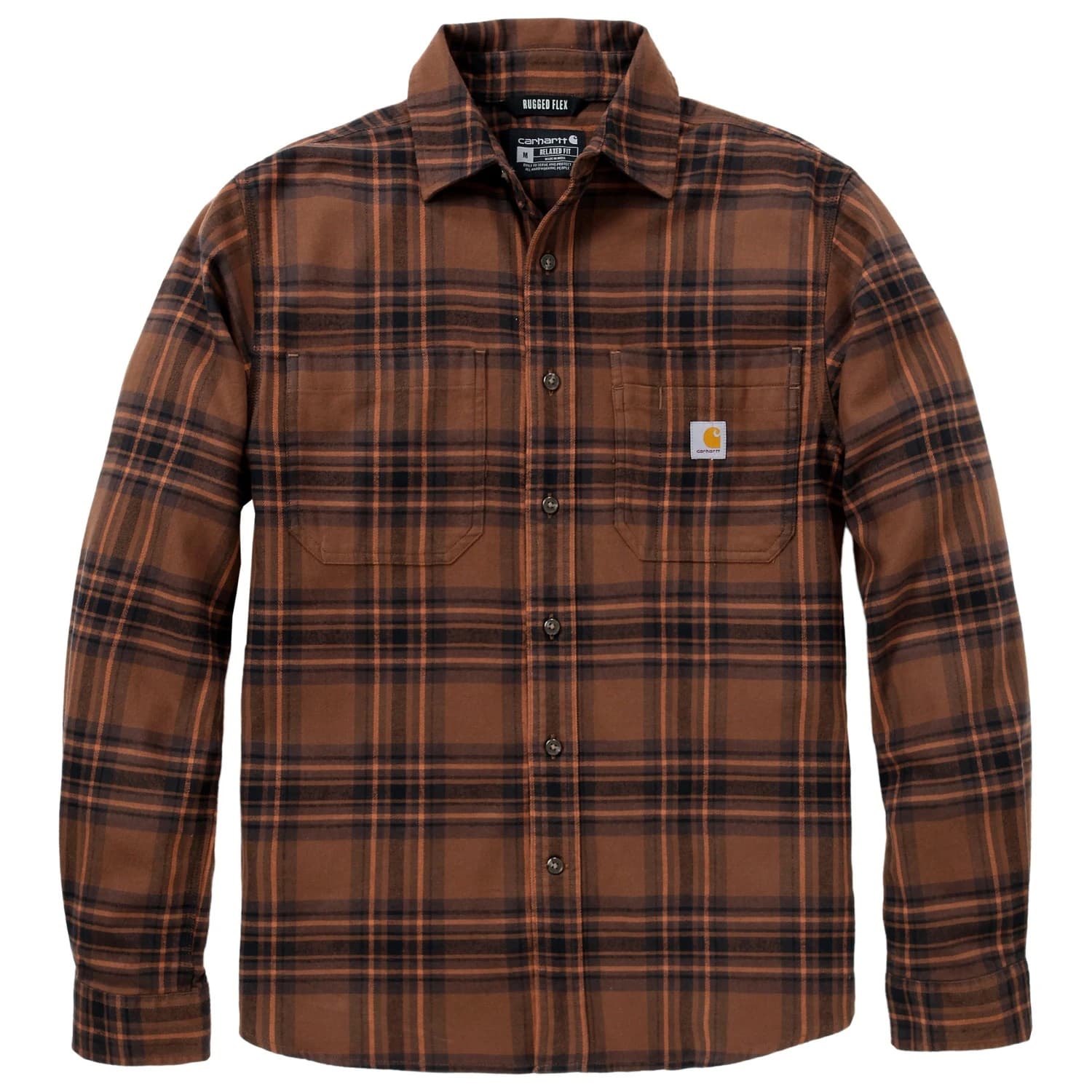 Мъжка риза с копчета Carhartt Flannel L/S Plaid Shirt - Red Duck