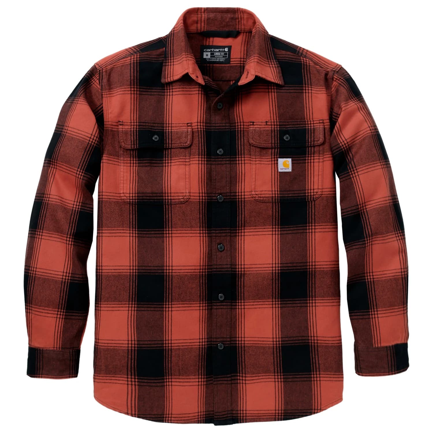 Риза с копчета Carhartt L/S Plaid Shirt - Homestead Red