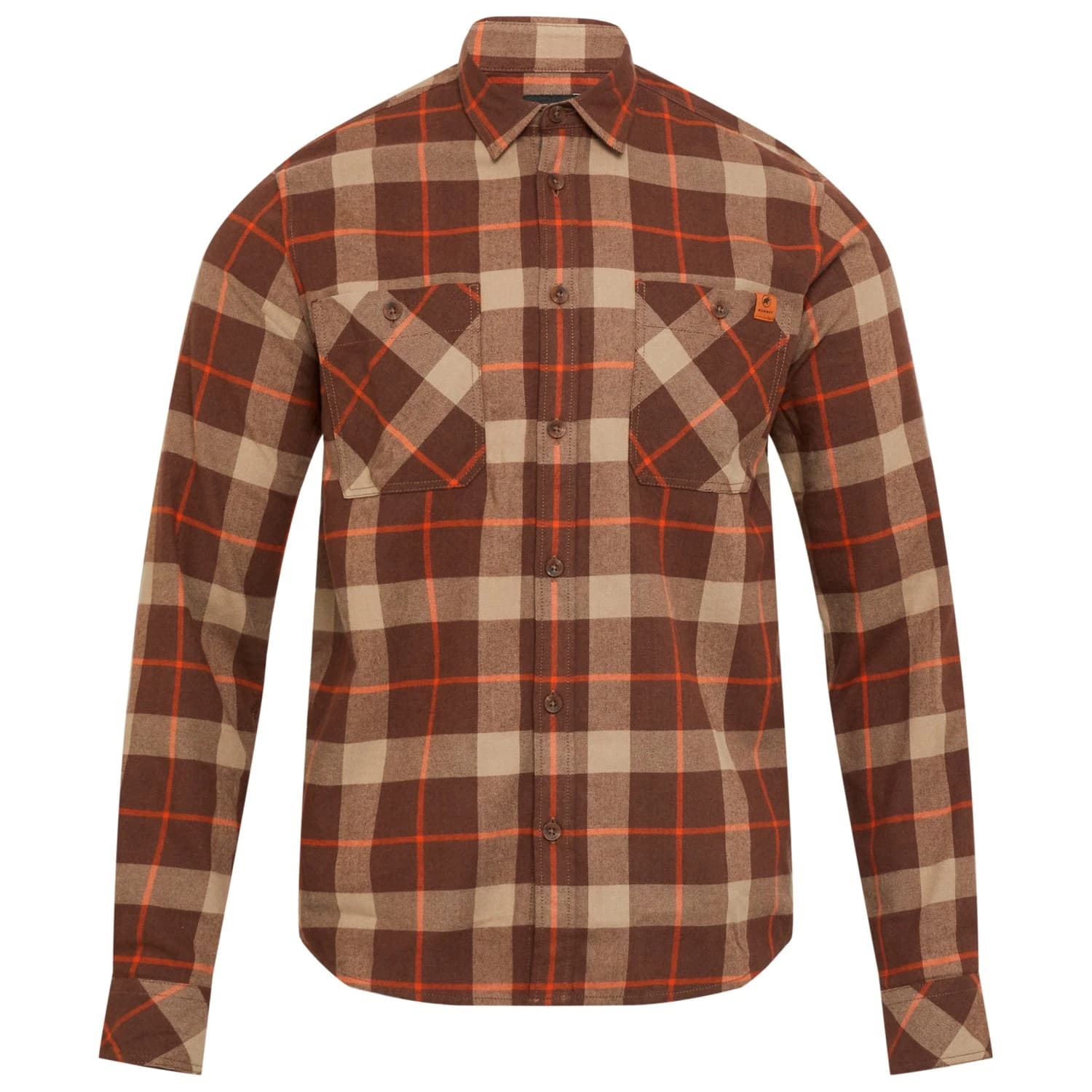 Мъжка риза с копчета Mammut Alvra Longsleeve Shirt - Soil / Sablun