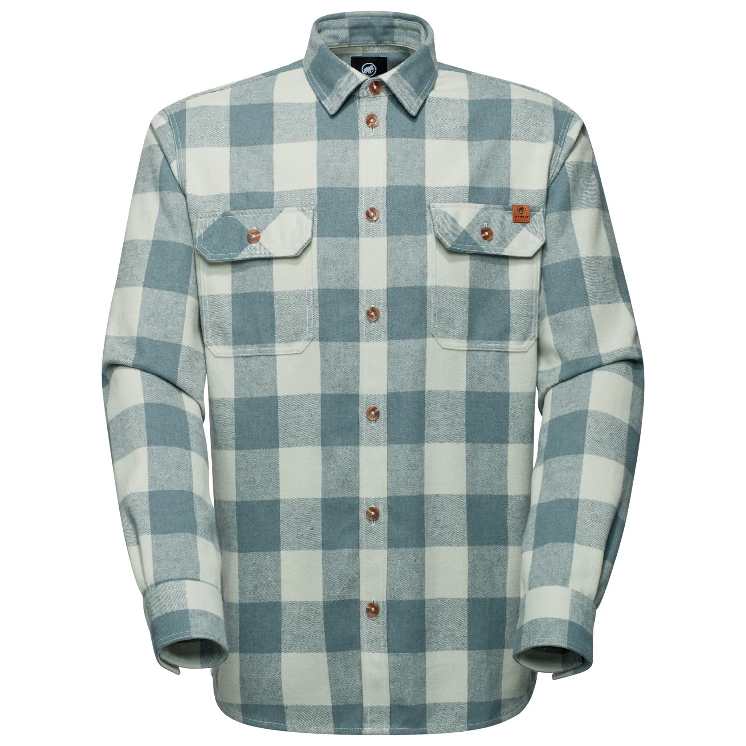 Мъжка риза с копчета Mammut Tamaro Longsleeve Shirt - Silver Sage / Strata