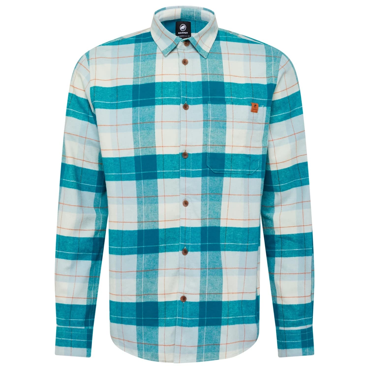 Мъжка риза с копчета Mammut Trovat Longsleeve Shirt - Deep Teal / Silver Sage