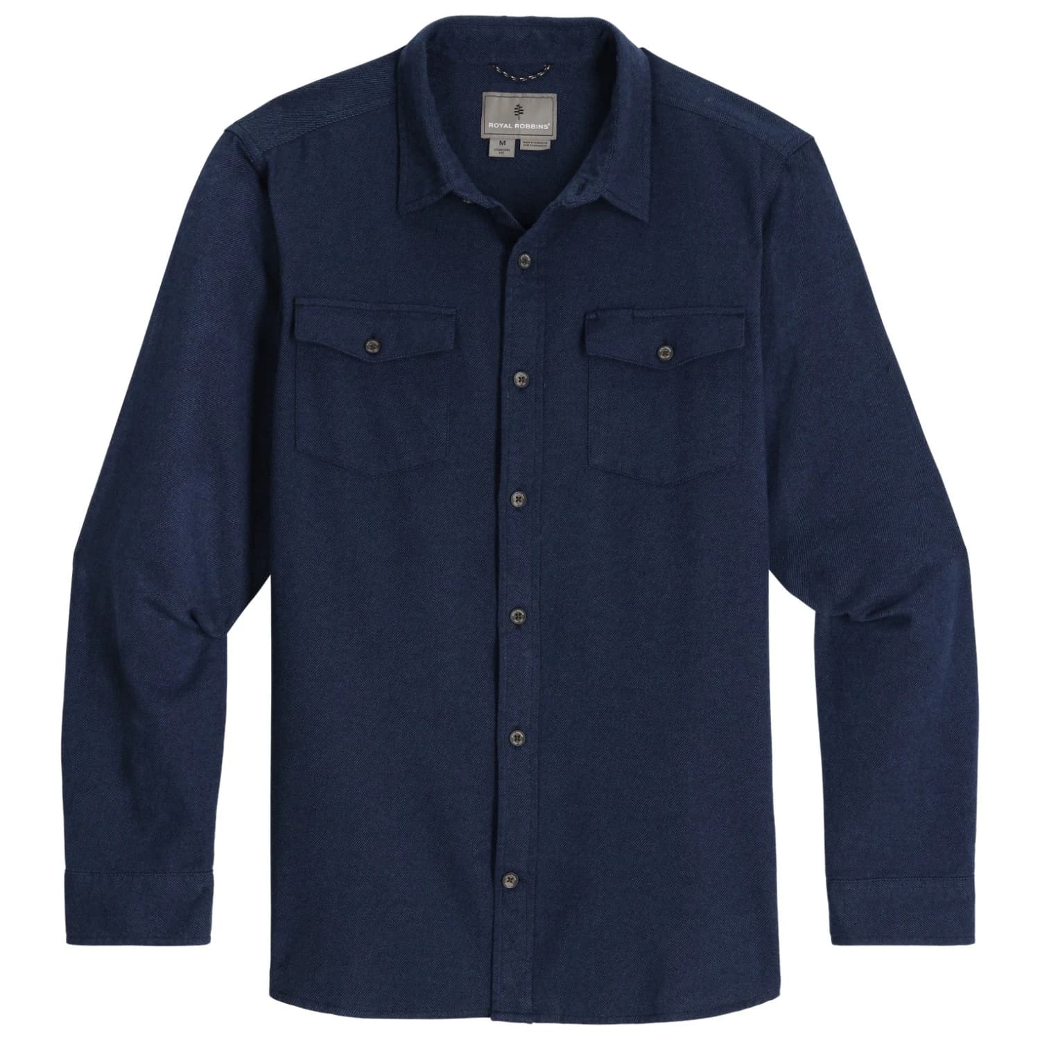 Мъжка риза с копчета Royal robbins Bristol Organic Cotton Twill L/S Shirt - Naval