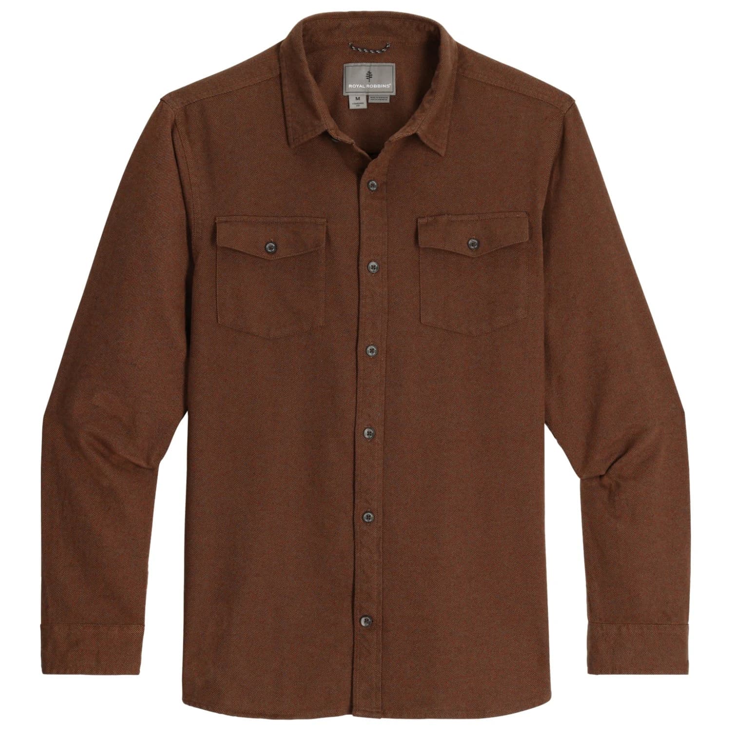 Мъжка риза с копчета Royal robbins Bristol Organic Cotton Twill L/S Shirt - Saddle