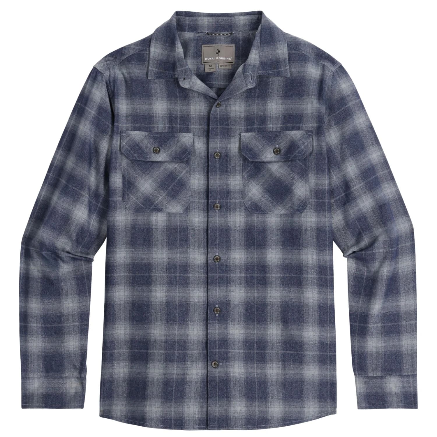 Мъжка риза с копчета Royal robbins Vogelsang L/S Shirt - Navy Round Top Pld