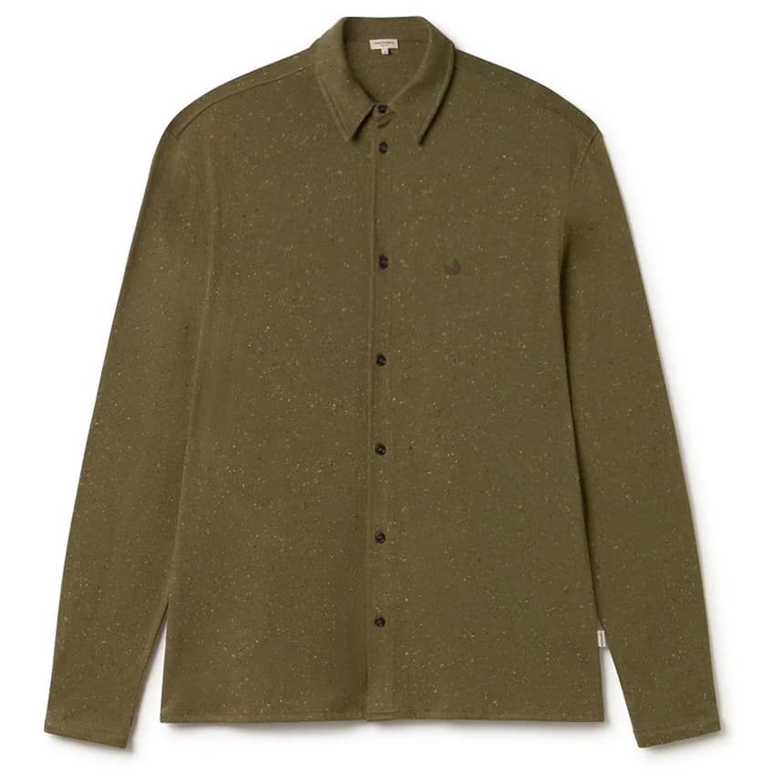 Мъжка риза с копчета TWOTHIRDS Bleiksoya Shirt - Moss Green