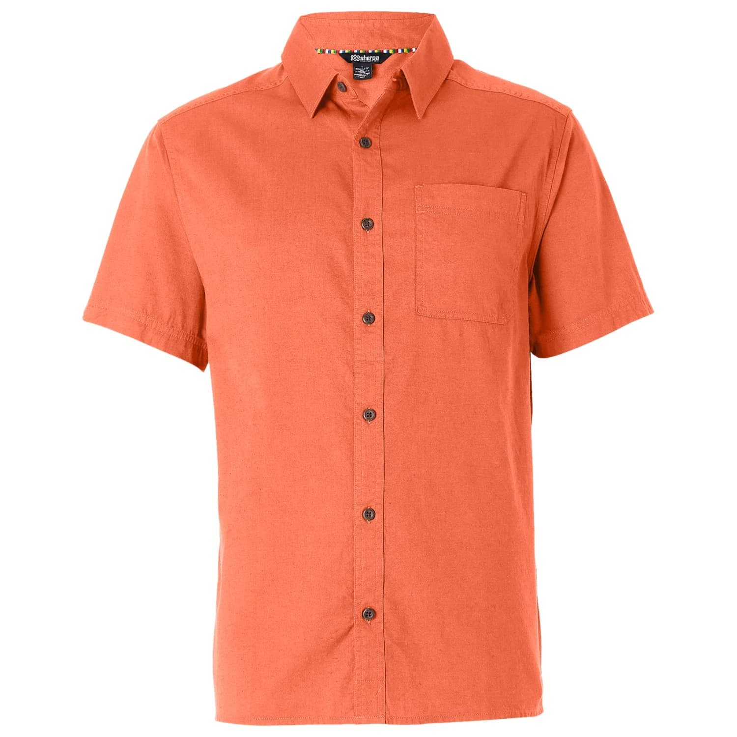 Мъжка риза с копчета Sherpa Tharu Voyage S/S Shirt - Aged Brick