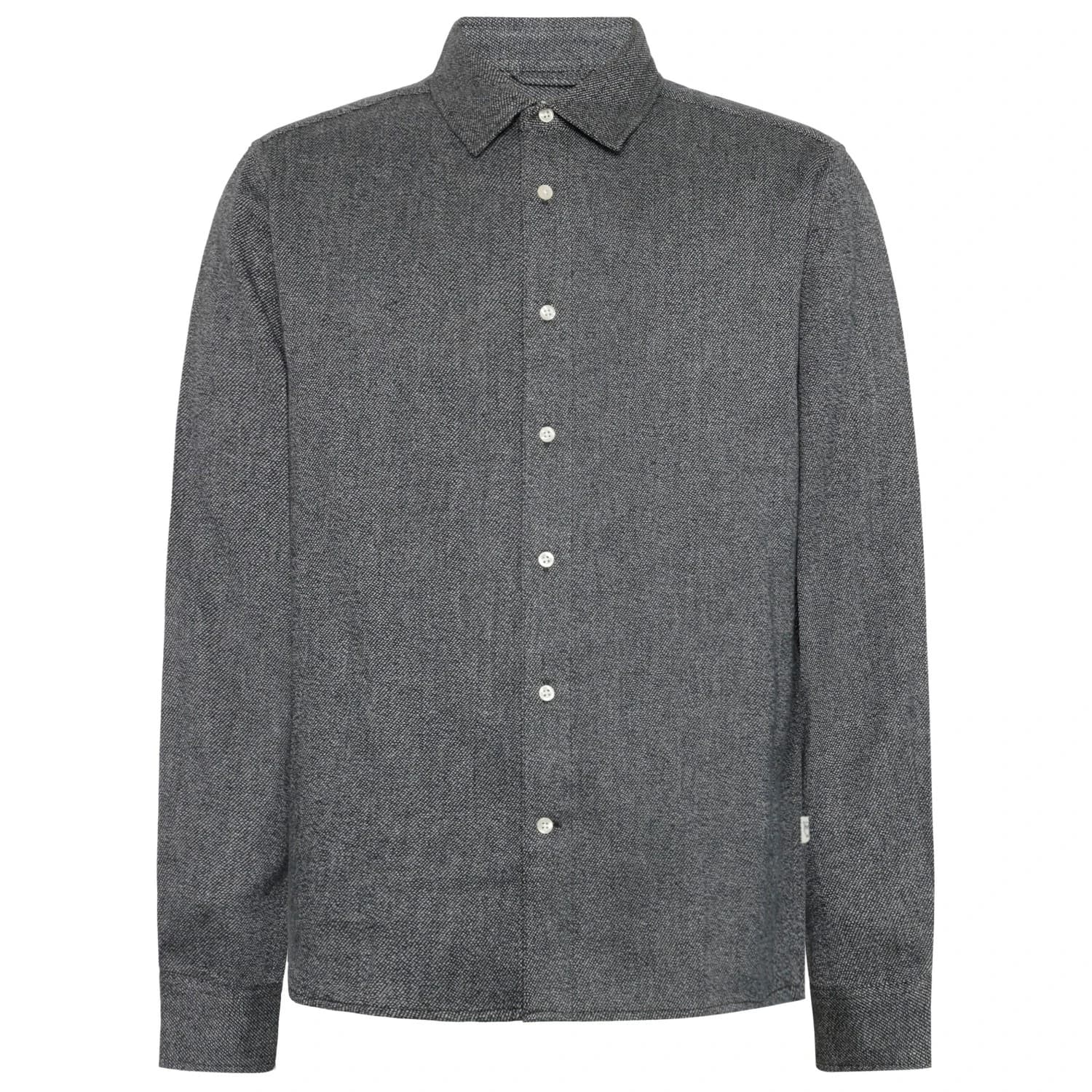 Мъжка риза с копчета Knowledgecotton apparel Regular Fit Dobby Look Shirt - Forrest Night