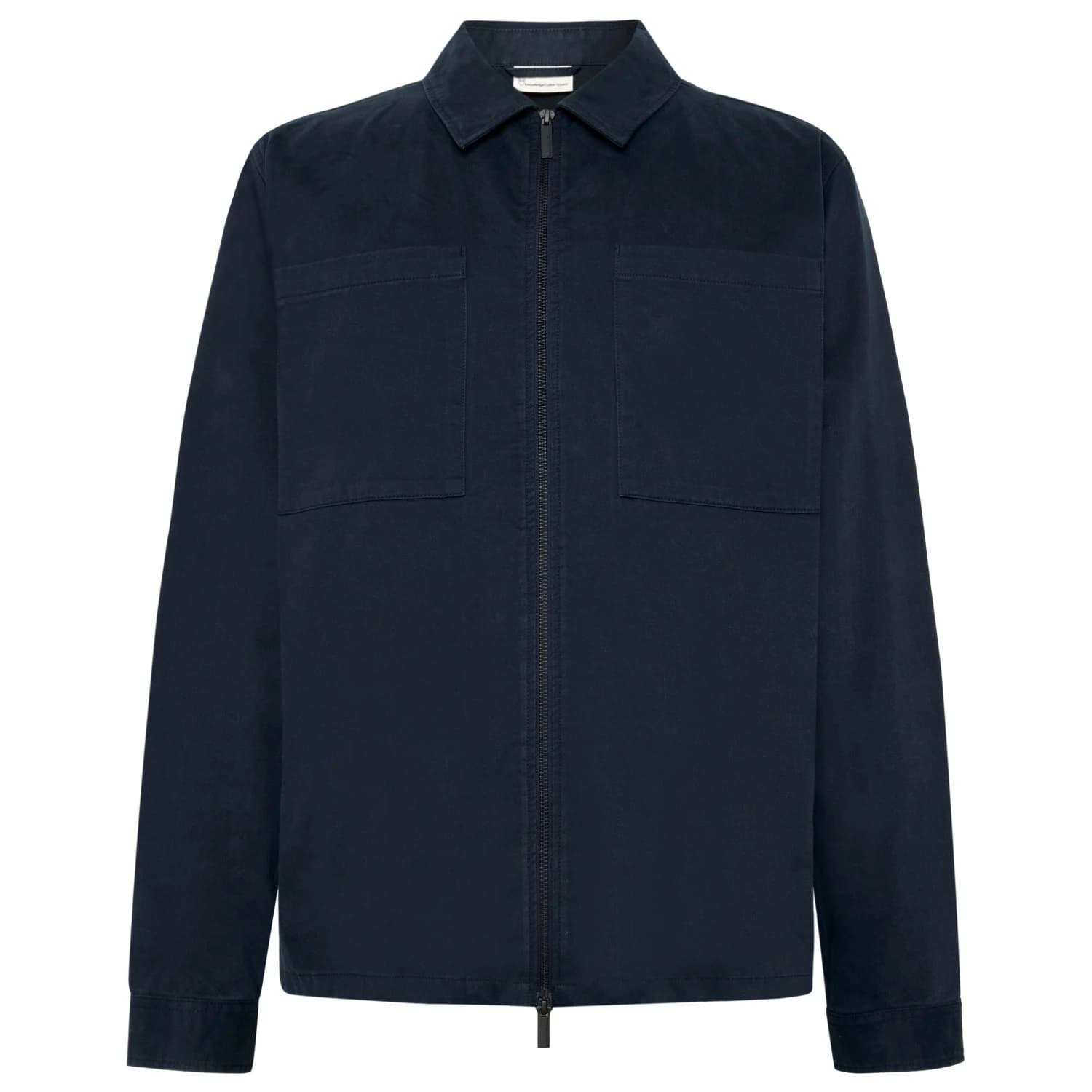 Мъжка риза с копчета Knowledgecotton apparel Regular Fit Twill Overshirt Shirt - Total Eclipse